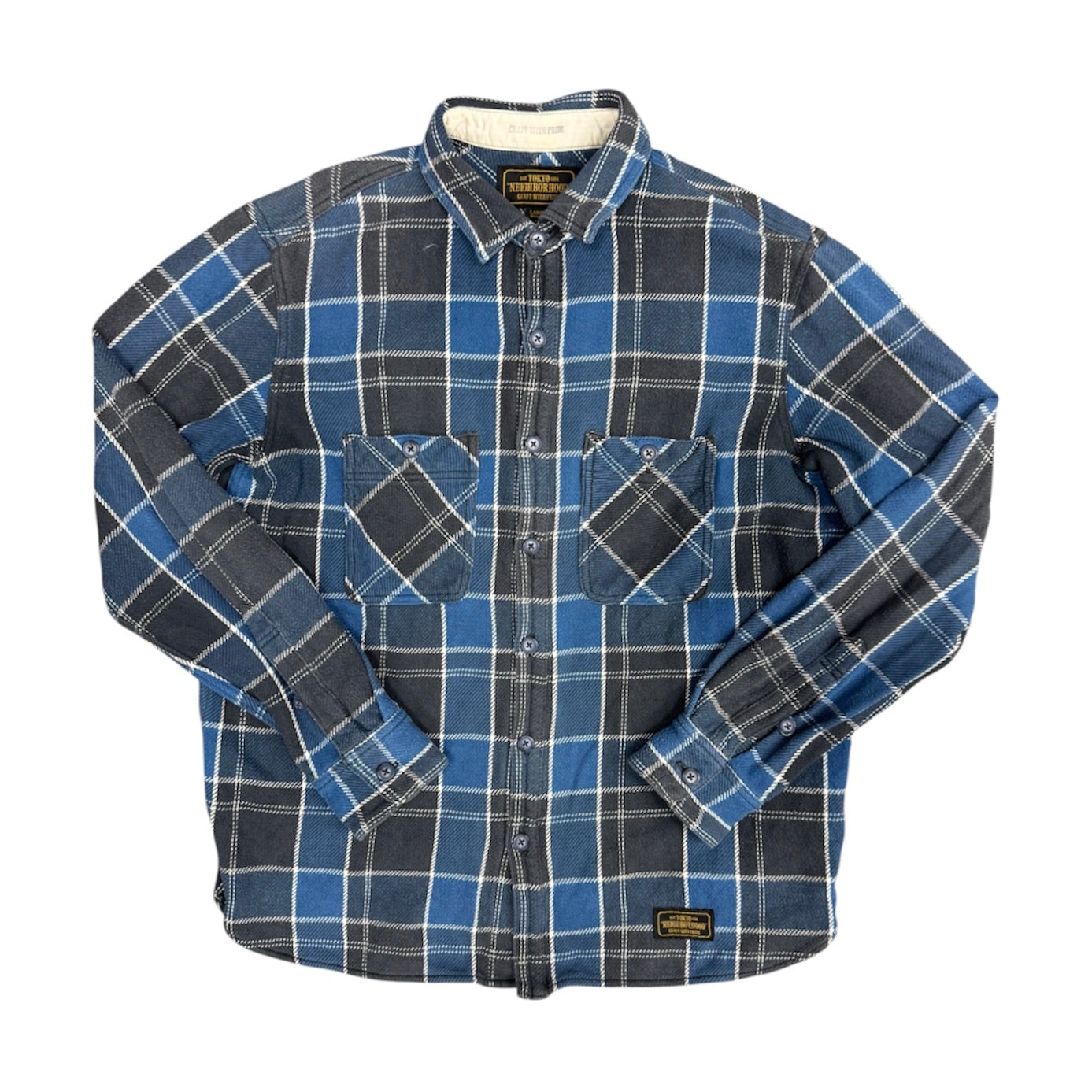 Neighborhood Tokyo Flannel Blue Overshirt