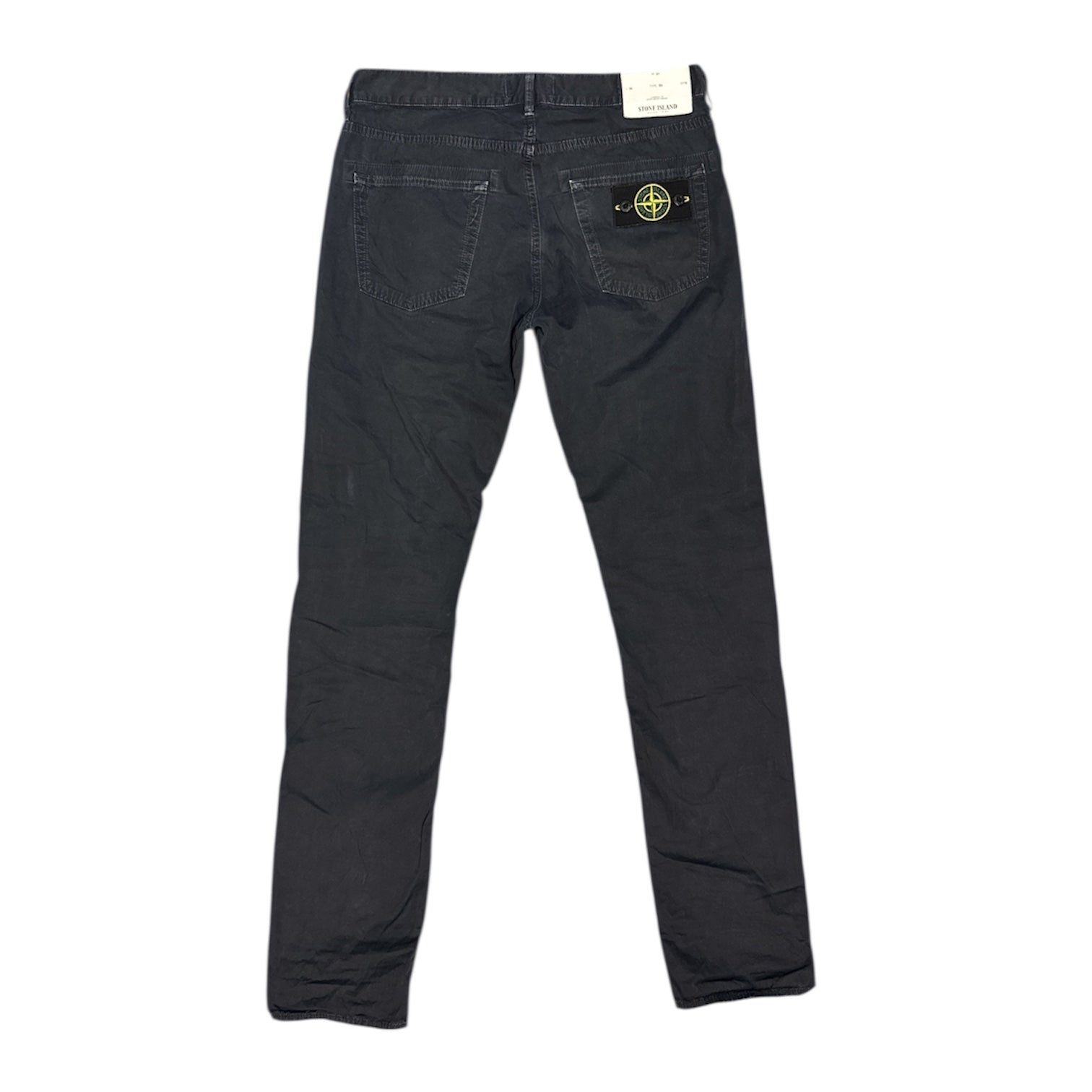 Stone Island 2015 Navy Charcoal Brushed Cotton Pants