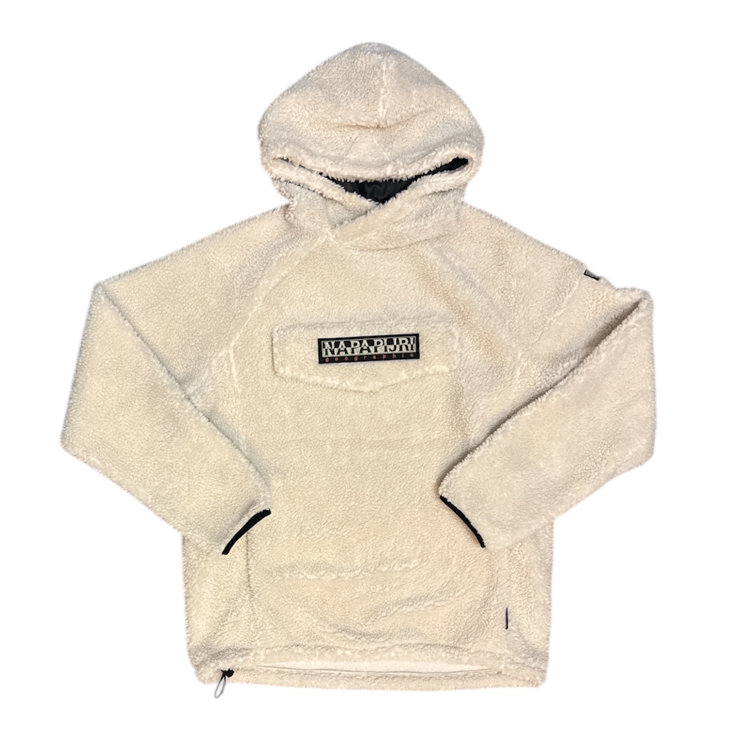 Napapijri Patch Curly Beige Sherpa Jacket
