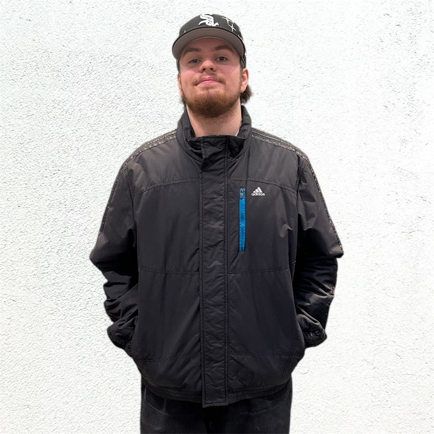 Adidas Retro Black Blue Jacket