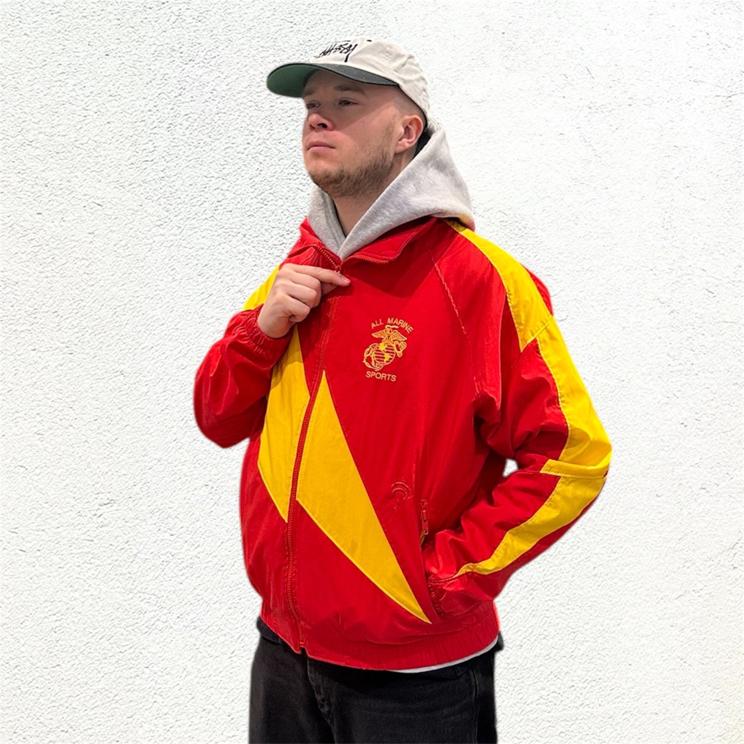USMC All Marine Sport Red Yellow Jacket