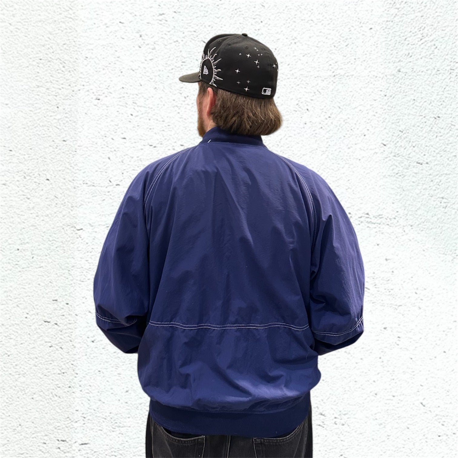 Vintage Nike Nylon Coach Blue Windbreaker Jacket