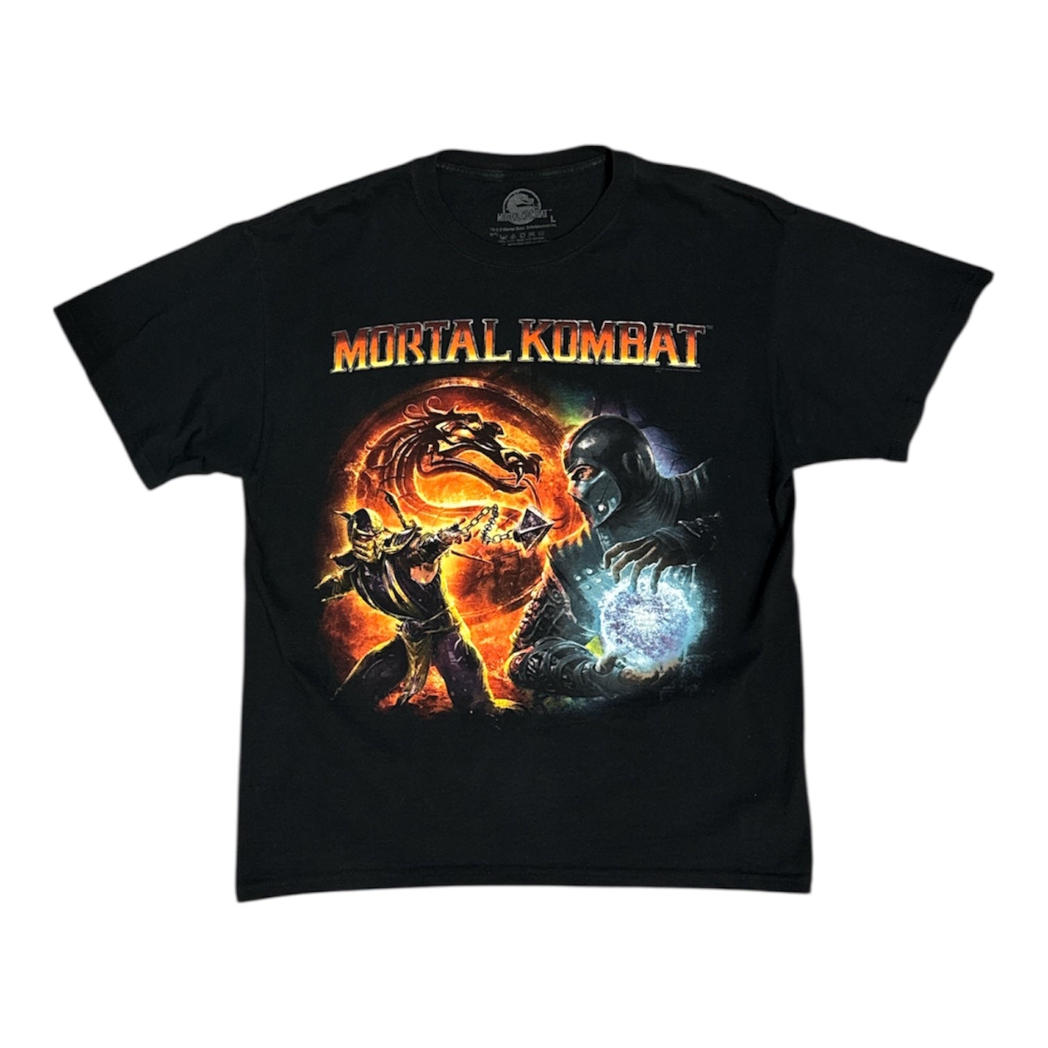 Mortal Kombat Scorpion Vs Sub Zero Black Tshirt
