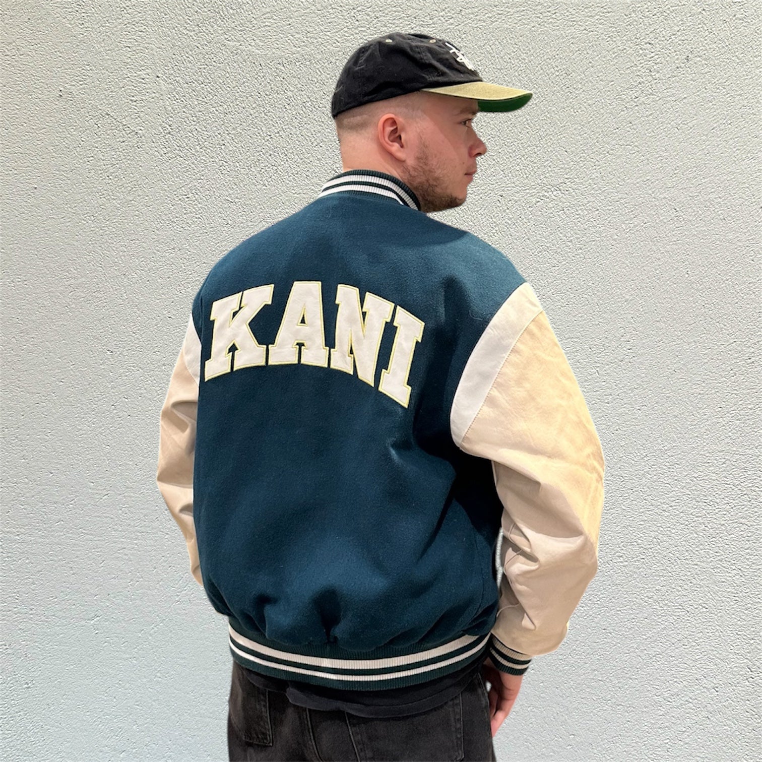 Karl Kani Retro Emblem Green Varsity Jacket