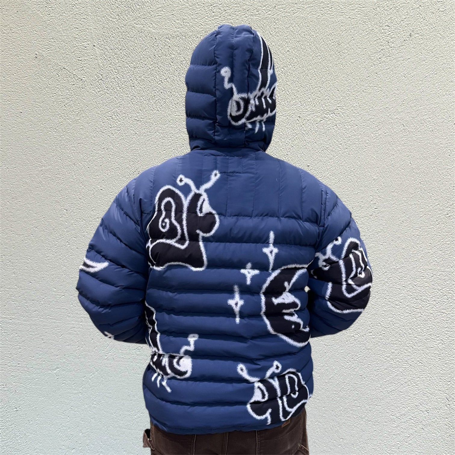 Butter Goods Critter Navy Puffer Anorak Jacket