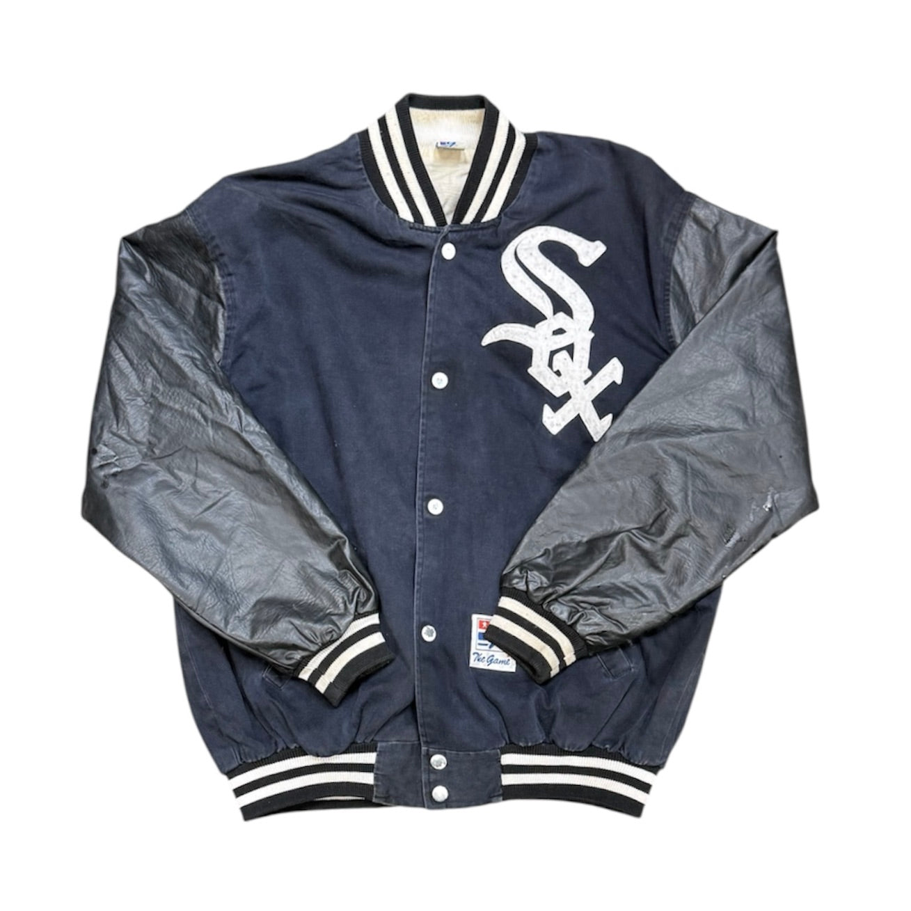 The Game White Sox Black White Baseball Jacket