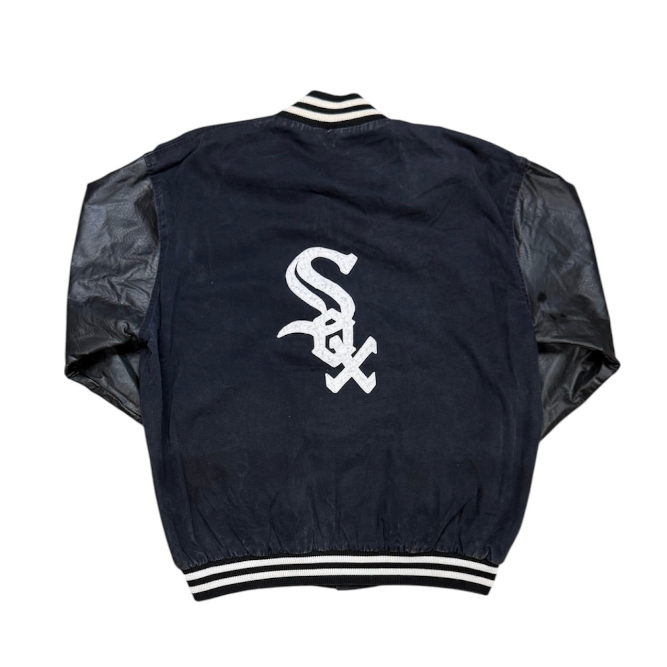 The Game White Sox Black White Baseball Jacket