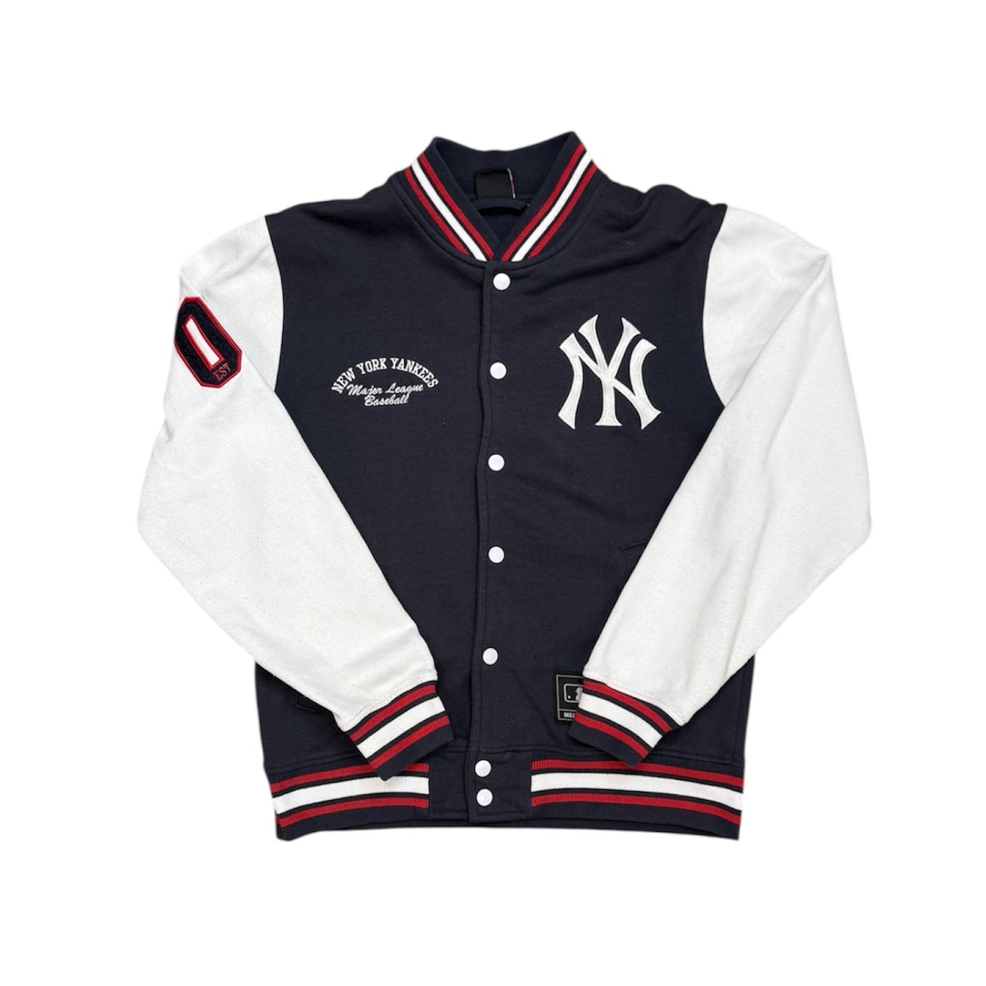 Majestic New York Yankees Navy Red White Jersey Jacket