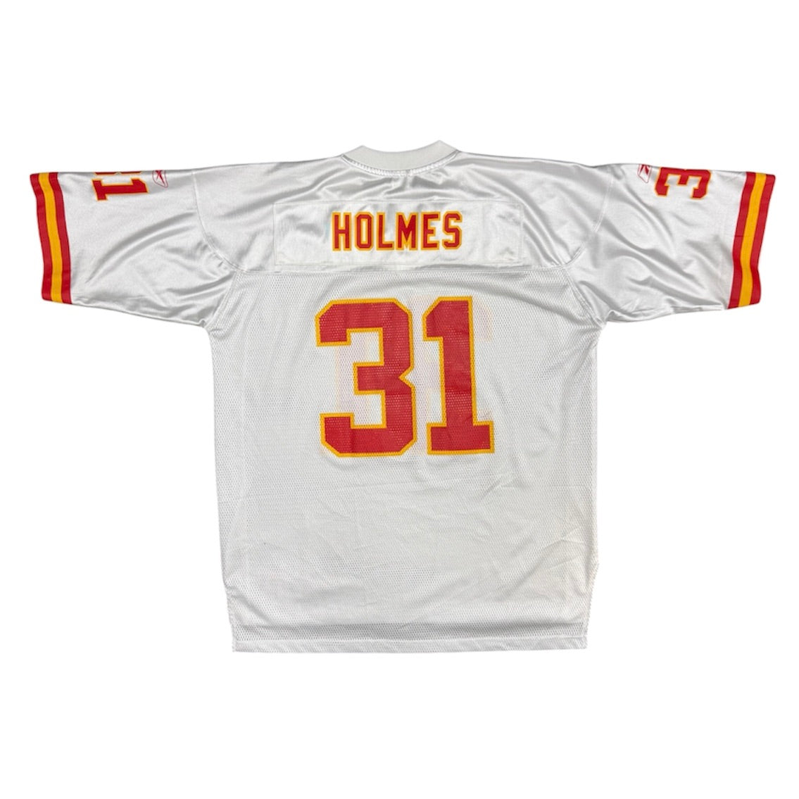 Reebok Kansas City Chiefs Priest Holmes #31 White NFL Jersey