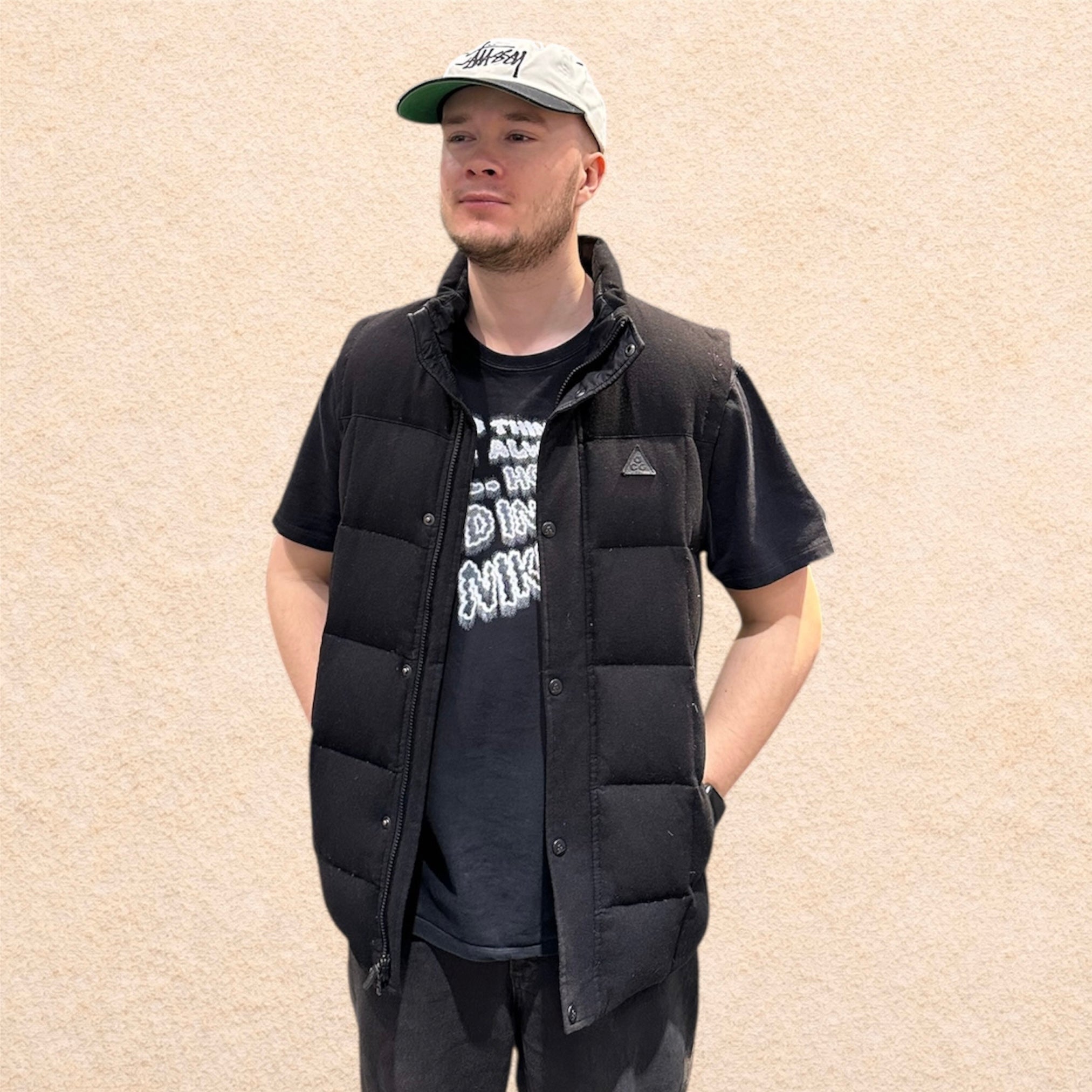 Nike ACG Pendelton Black Down Vest