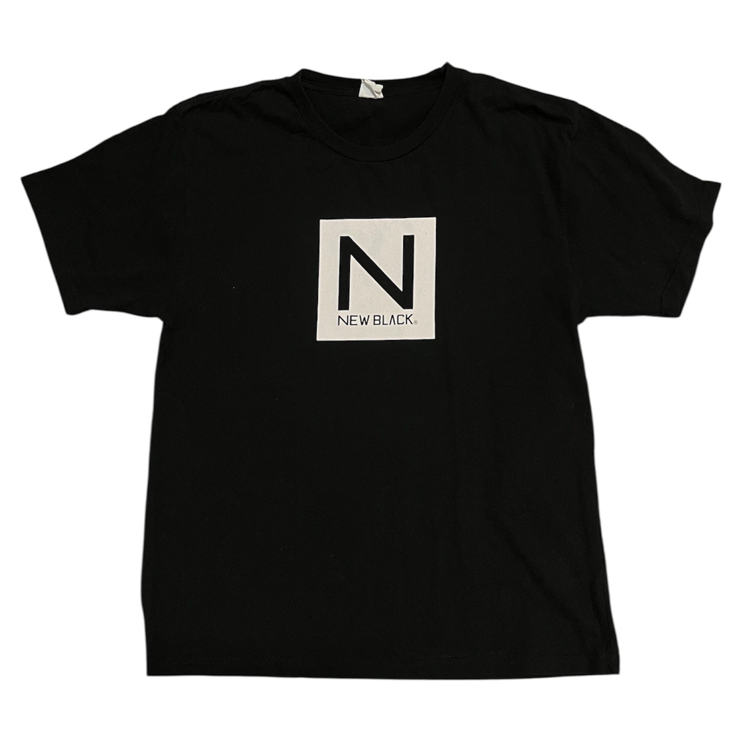 New Black Box Logo Black Tshirt