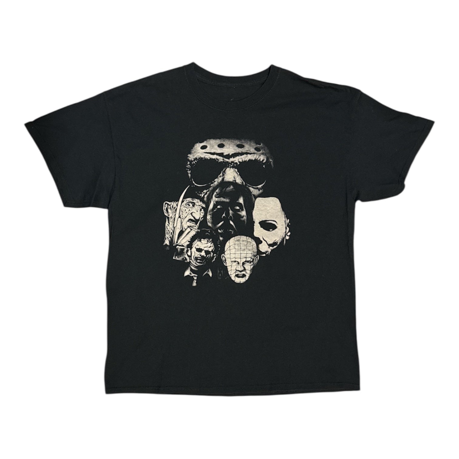 Horror Movie Collage Black Tshirt