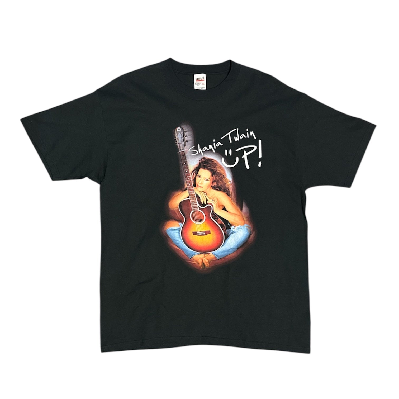 Vintage Anvil Shania Twain UP! 2003 Tour Black Tshirt