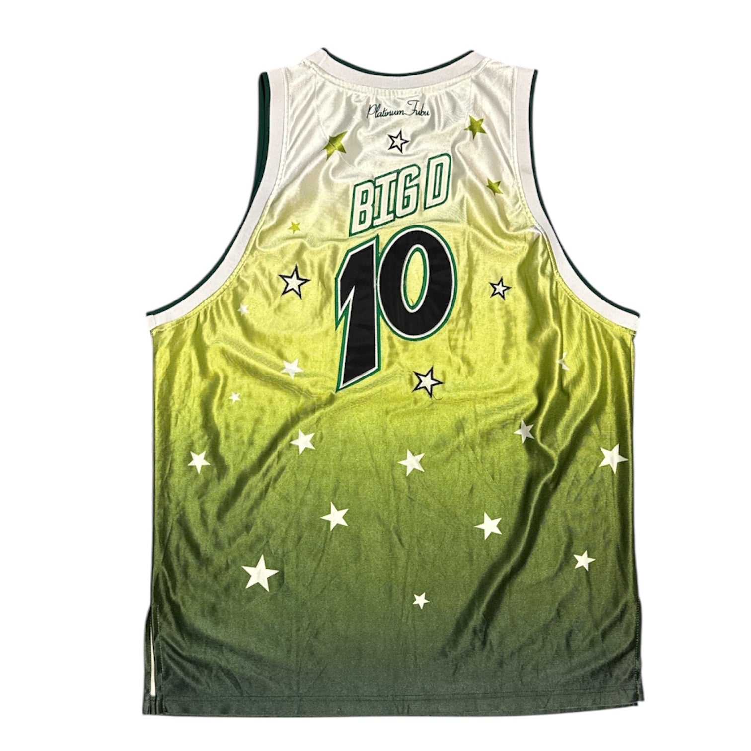 Vintage Harlem Globetrotters Platinum FUBU Big D #10 Basketball Jersey