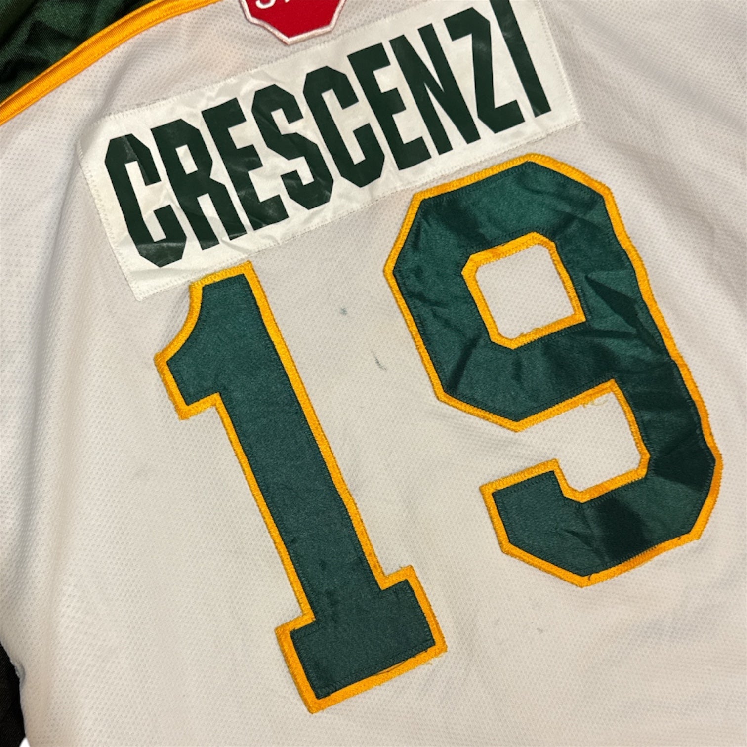 Vintage CCM Wexford Raiders #19 Crescenzi Hockey Jersey
