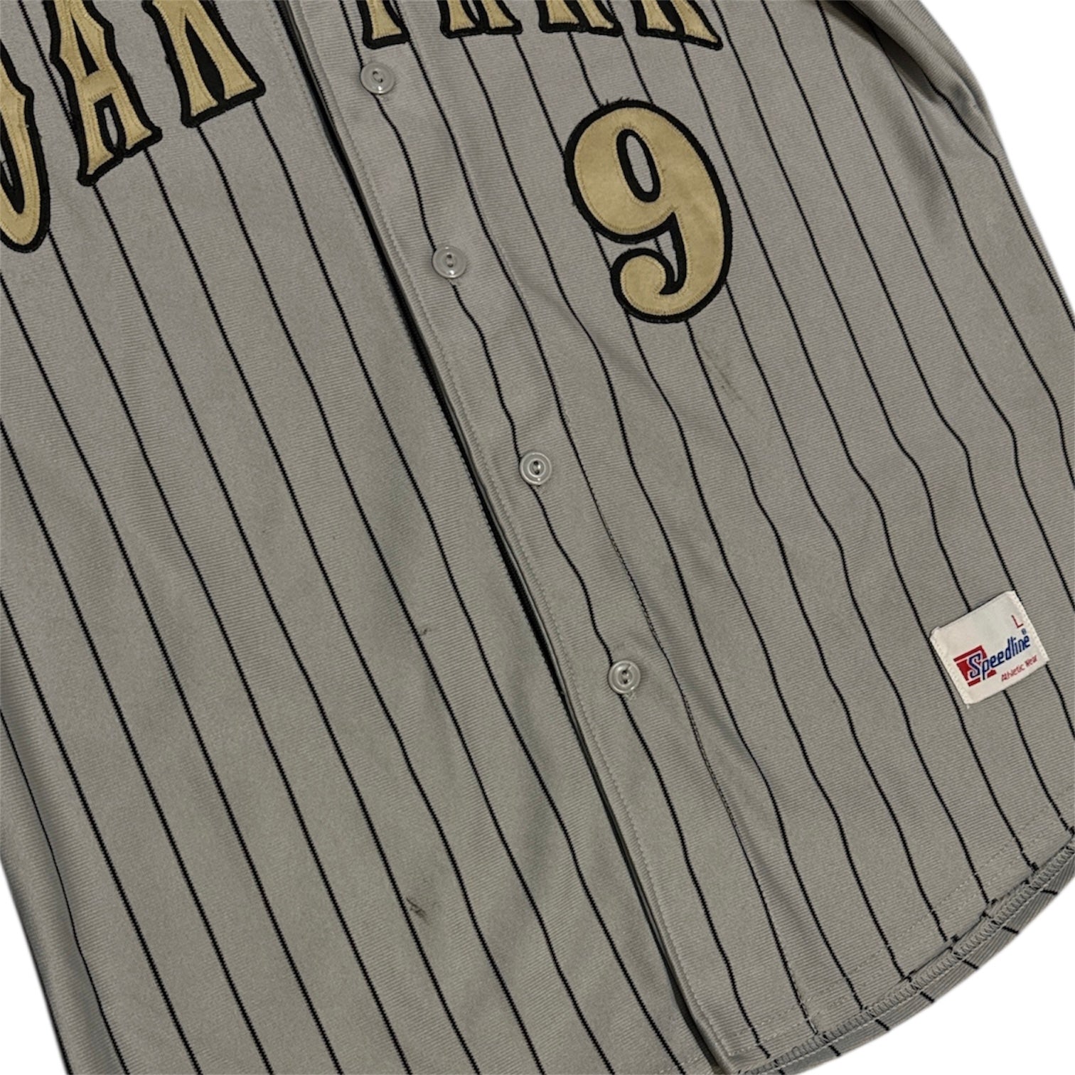 Vintage Speedline Oak Park #9 Pinstripe Baseball Jersey