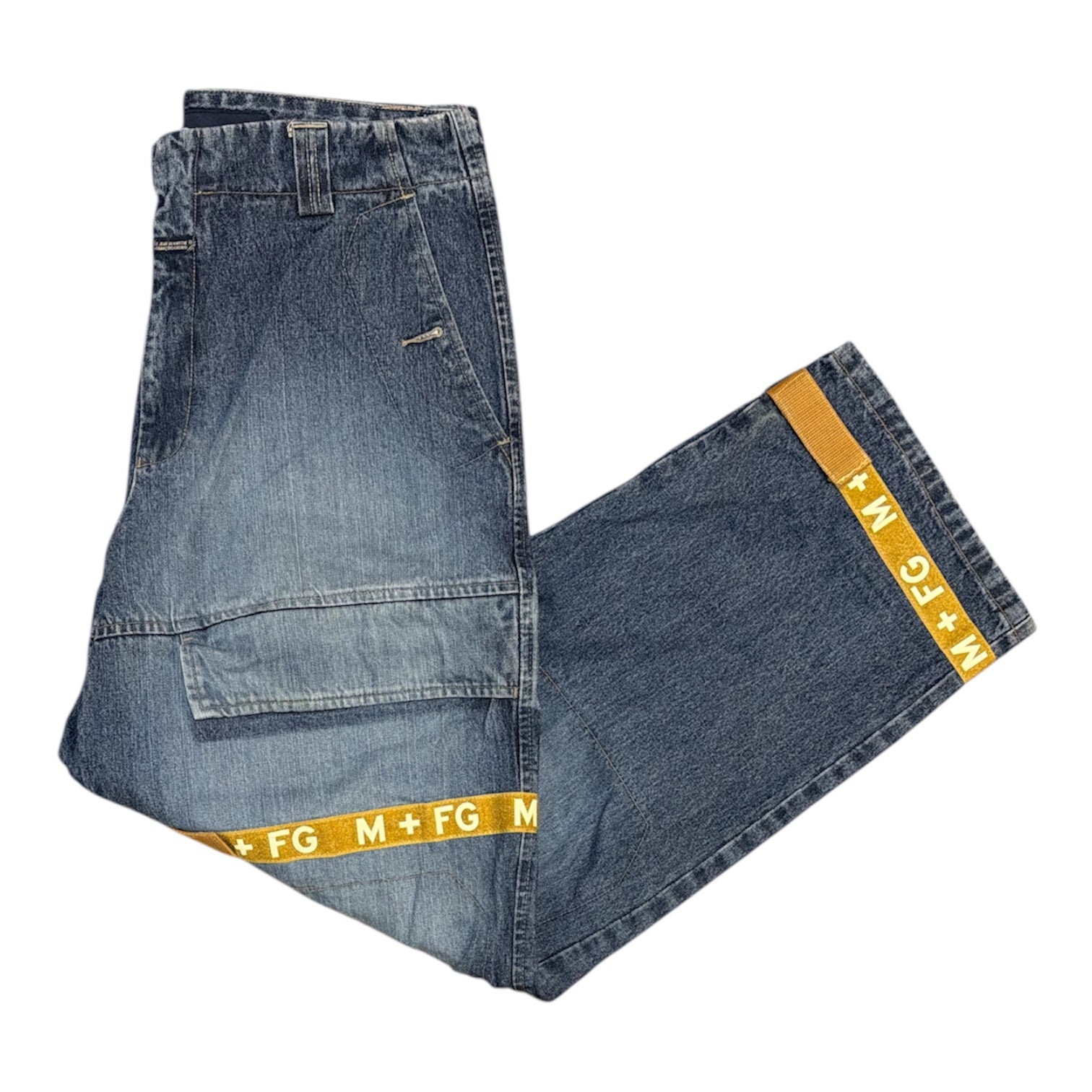 Vintage Marithé + Francois Girbaud M+FG Utility Blue Jeans