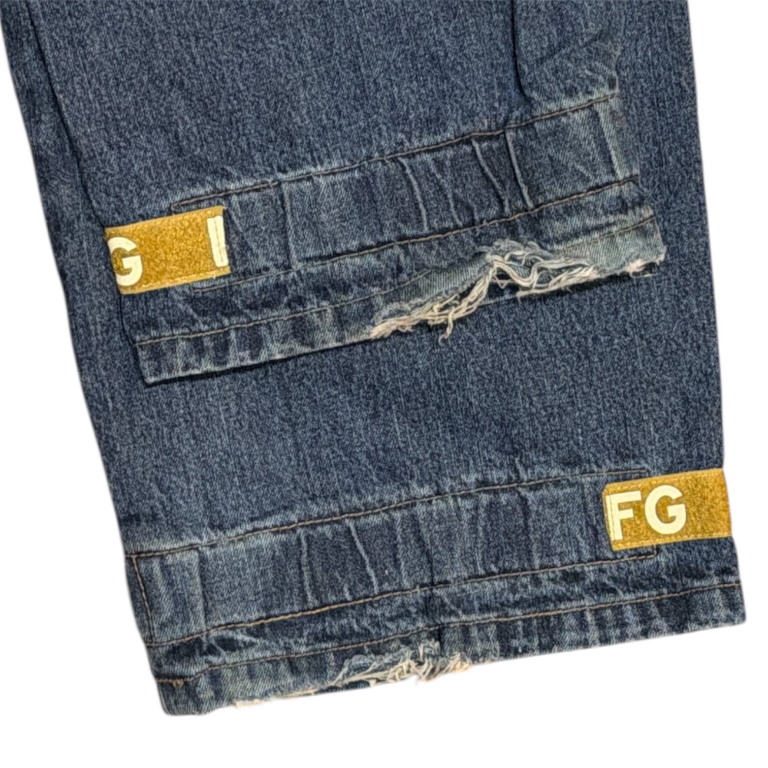 Vintage Marithé + Francois Girbaud M+FG Utility Blue Jeans