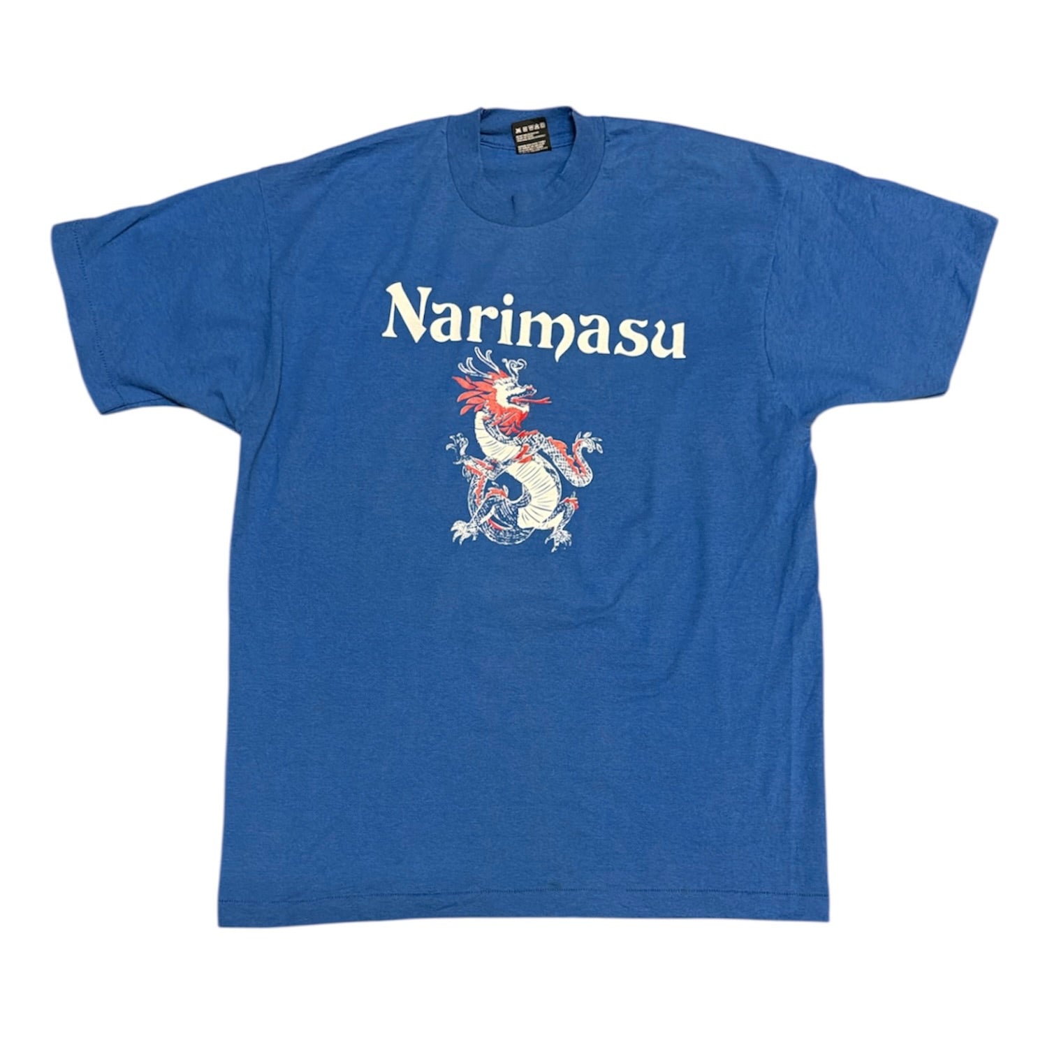 Vintage Fruit Of The Loom Narimasu Tokyo Japan Blue Tshirt