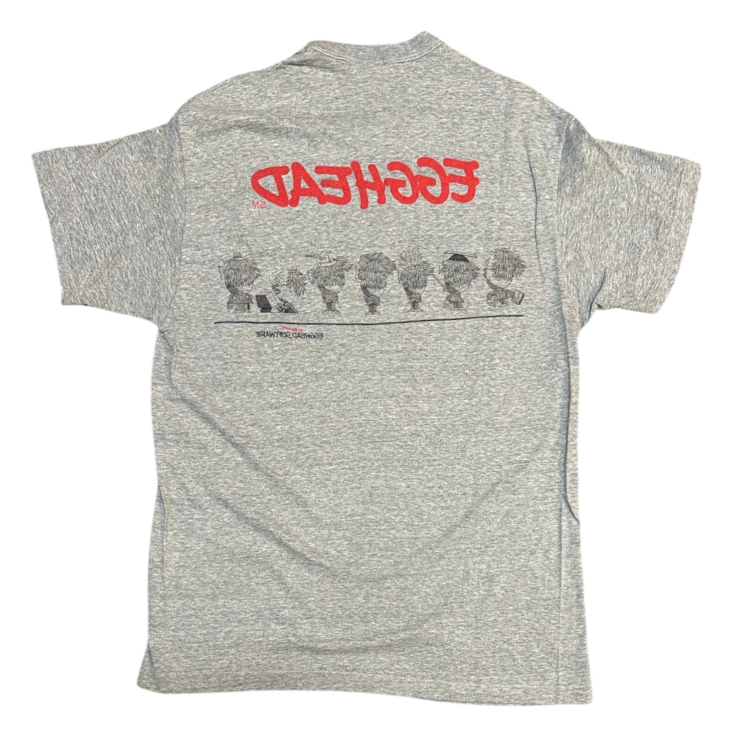 Vintage Hanes Egghead Softwear Professor Egghead Grey Tshirt