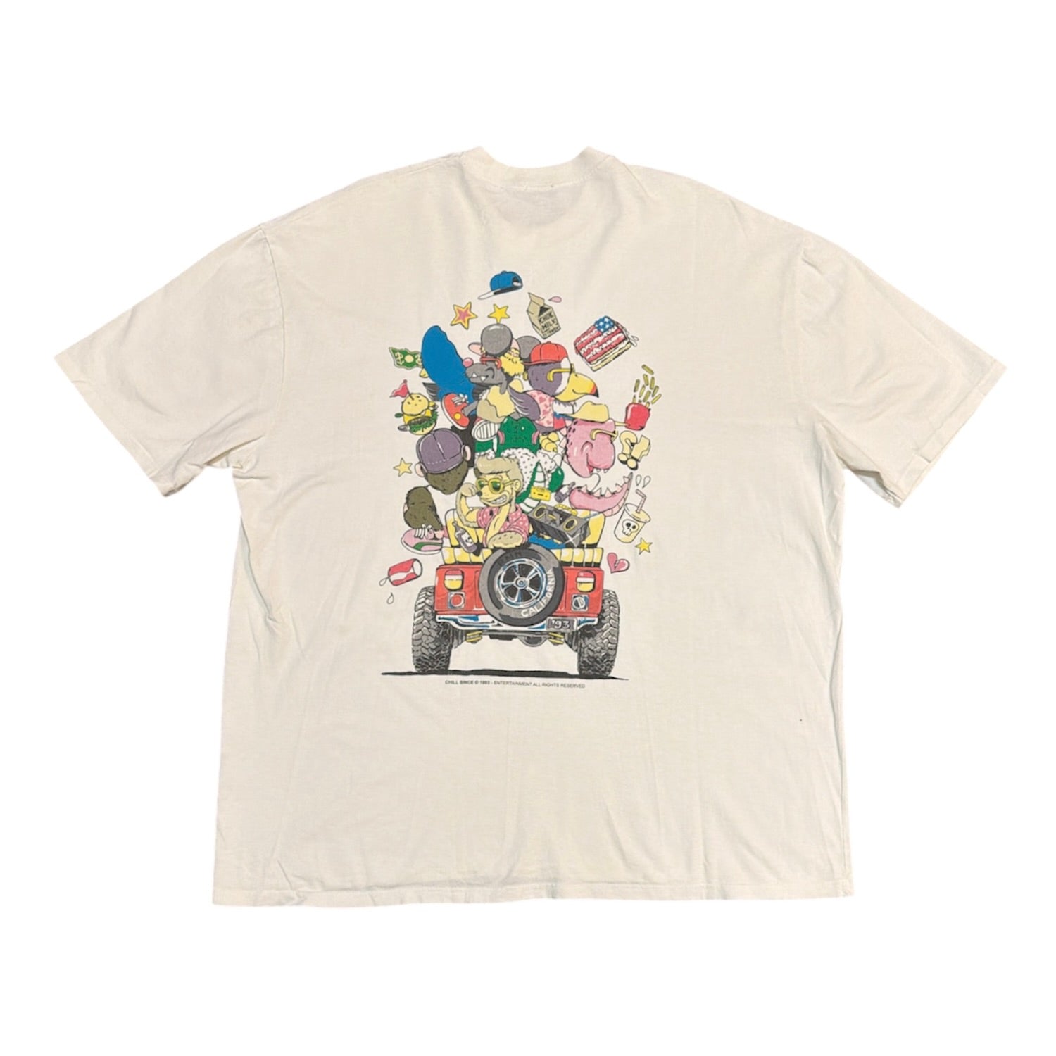 Vintage Chill Since 1993 White Tshirt