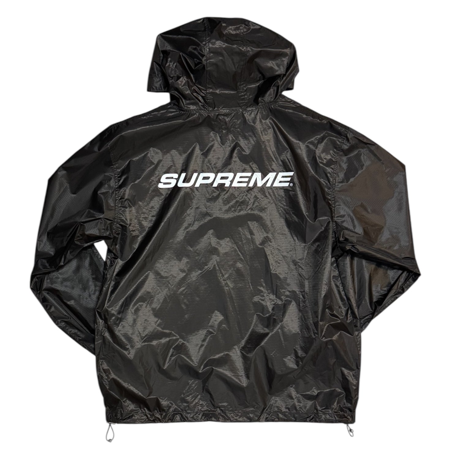 Supreme FW17 Packable Ripstop Pullover Black Jacket