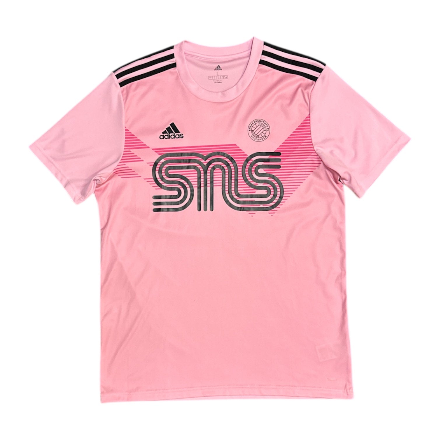 Adidas Sneakersnstuff FC Adidas Pink Black Jersey