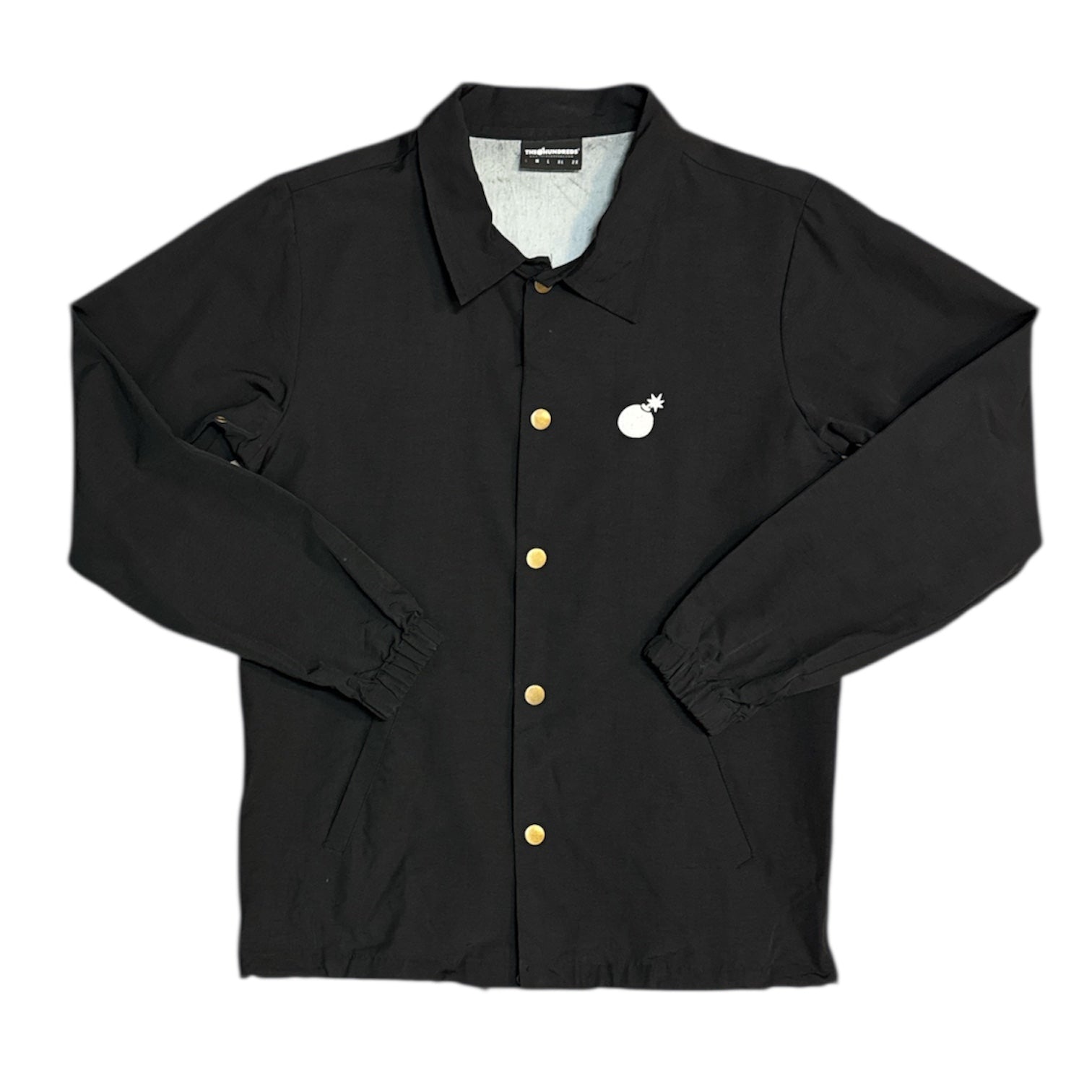 The Hundreds Casual Windbreaker Black Jacket