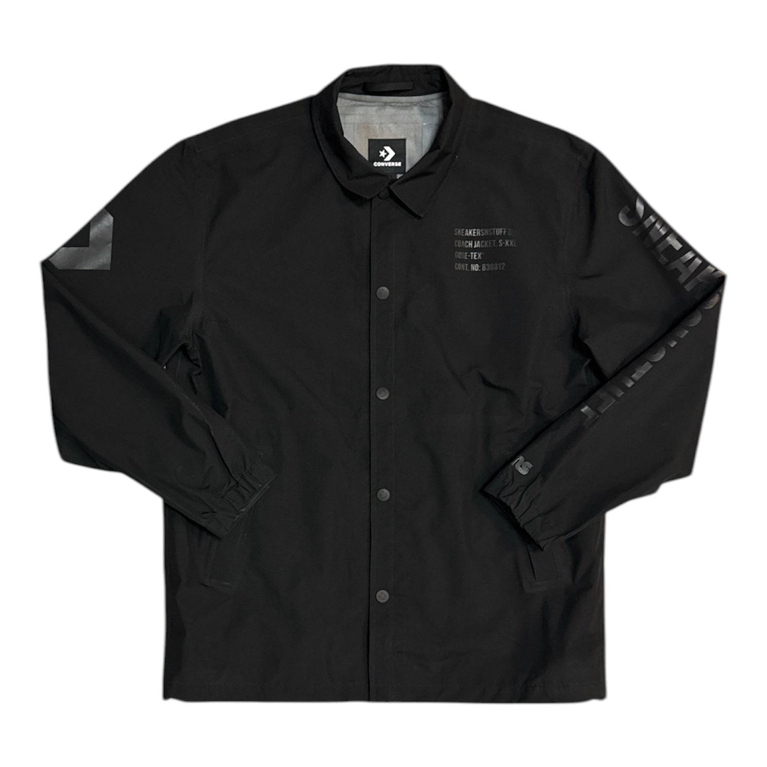 Converse Sneakersnstuff Gore-Tex Black Coach Jacket