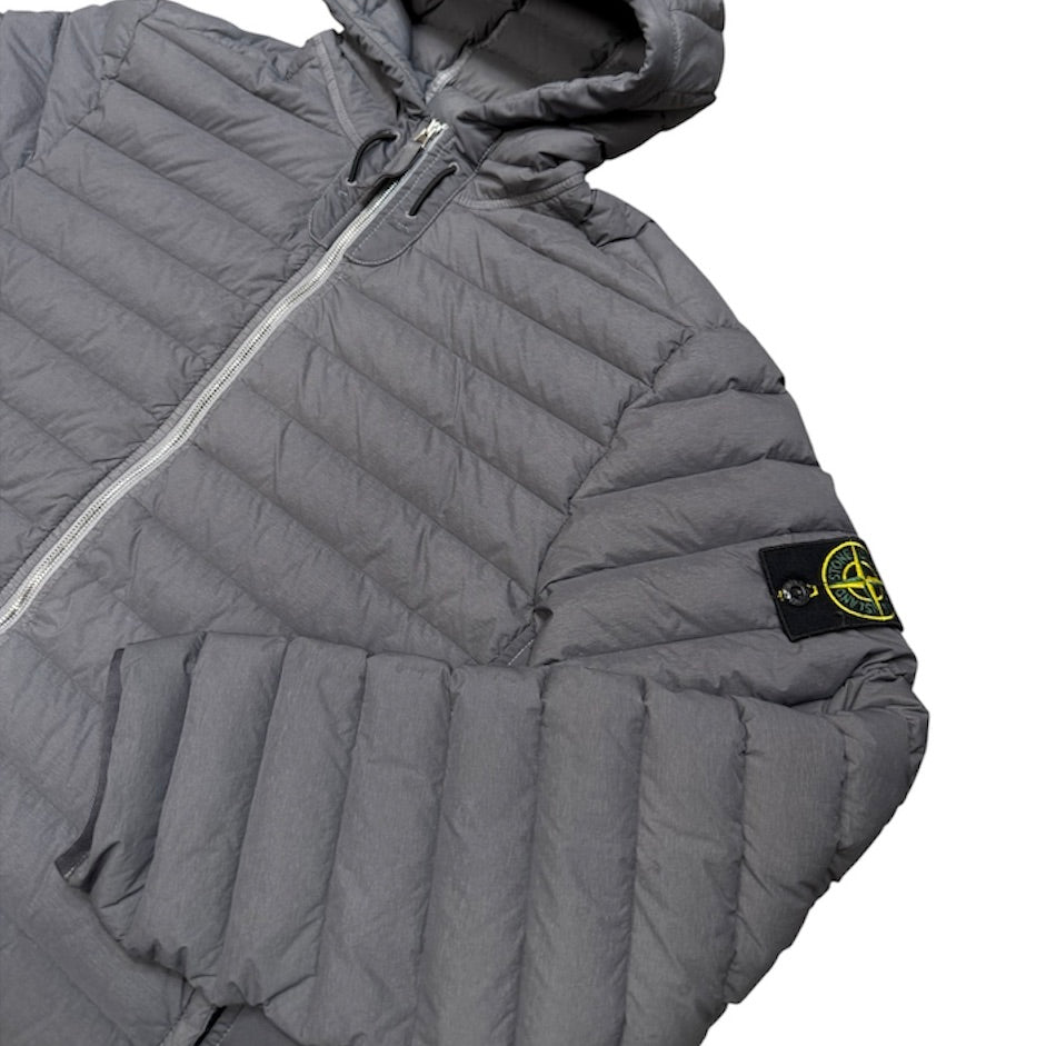 Stone Island Loom Woven Down Chambers Stretch Nylon TC Grey Jacket