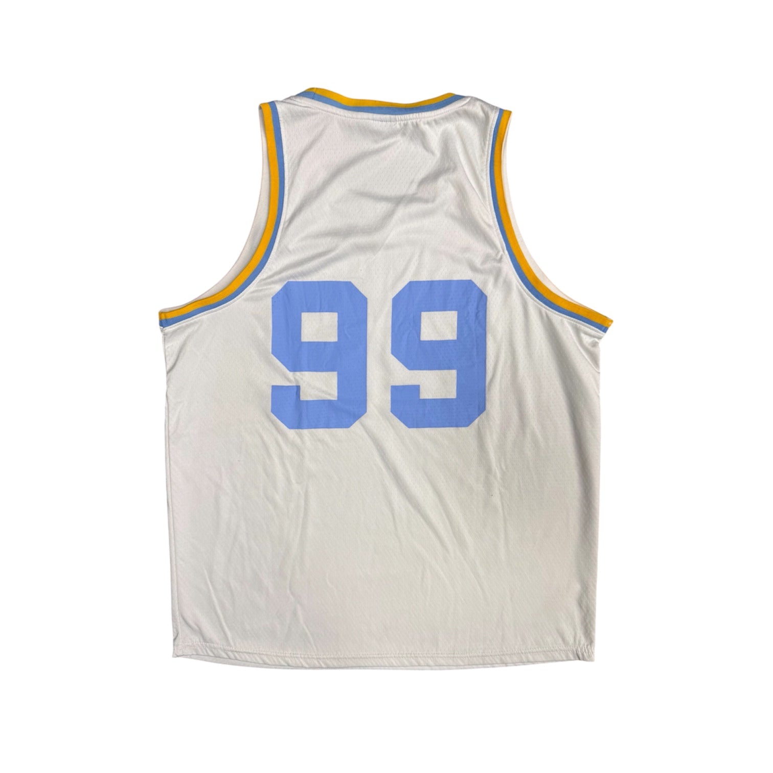 Lakers Mpls White Blue Basketball Jersey