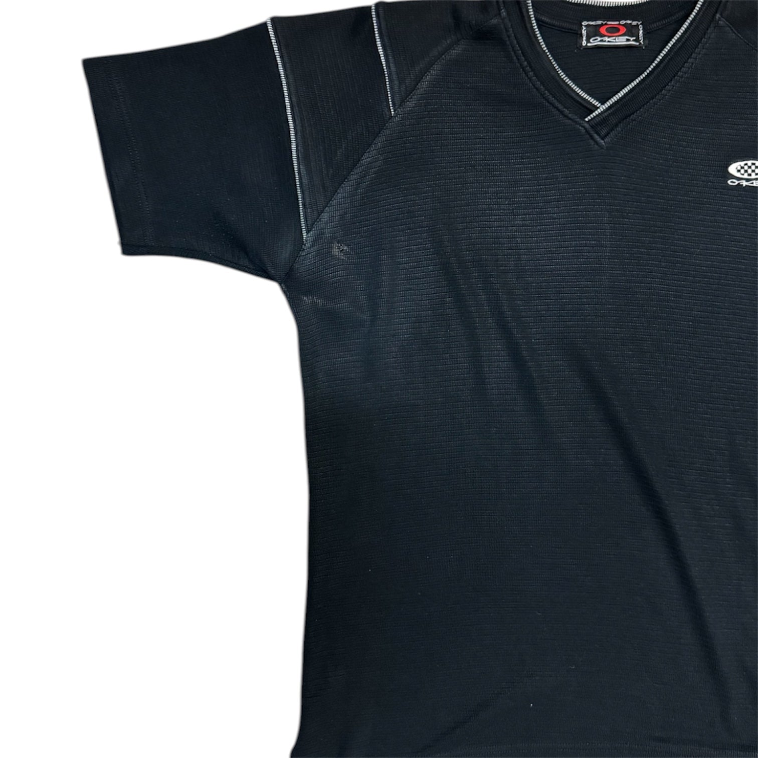 Vintage Oakley Knitted V-Neck Tshirt