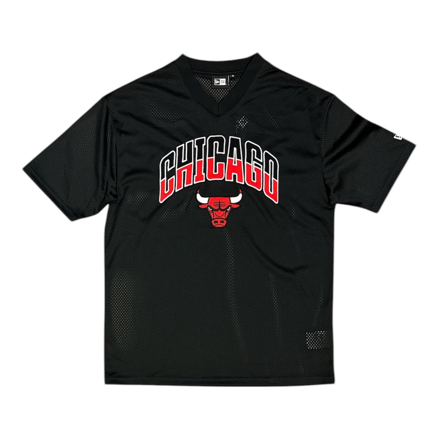 New Era NBA Chicago Bulls Black Mesh Tshirt