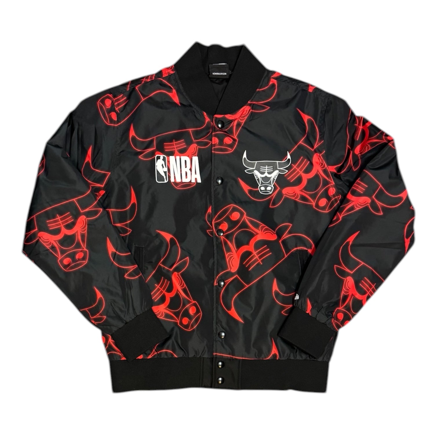 New Era NBA Chicago Bulls Bull All Over Bomber Jacket