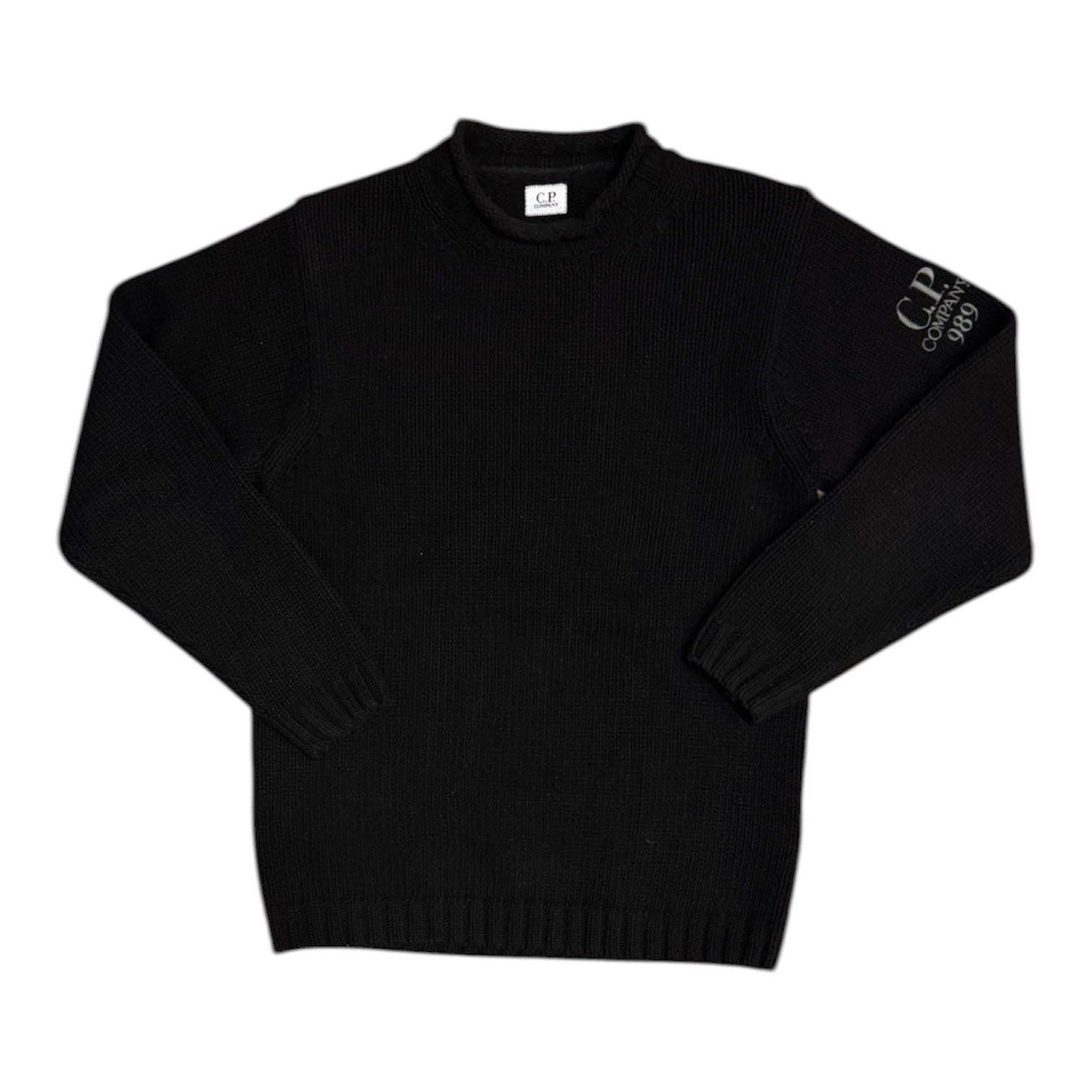 C.P Company Lambswool Black Sweatshirt