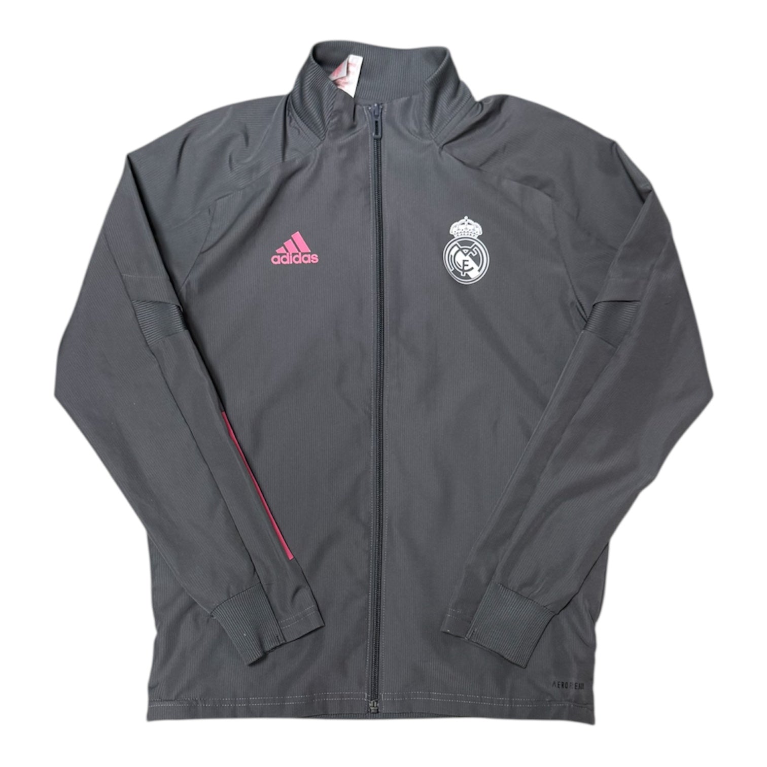 Adidas Real Madrid Grey Presentation Football Wind Jacket (Youth)