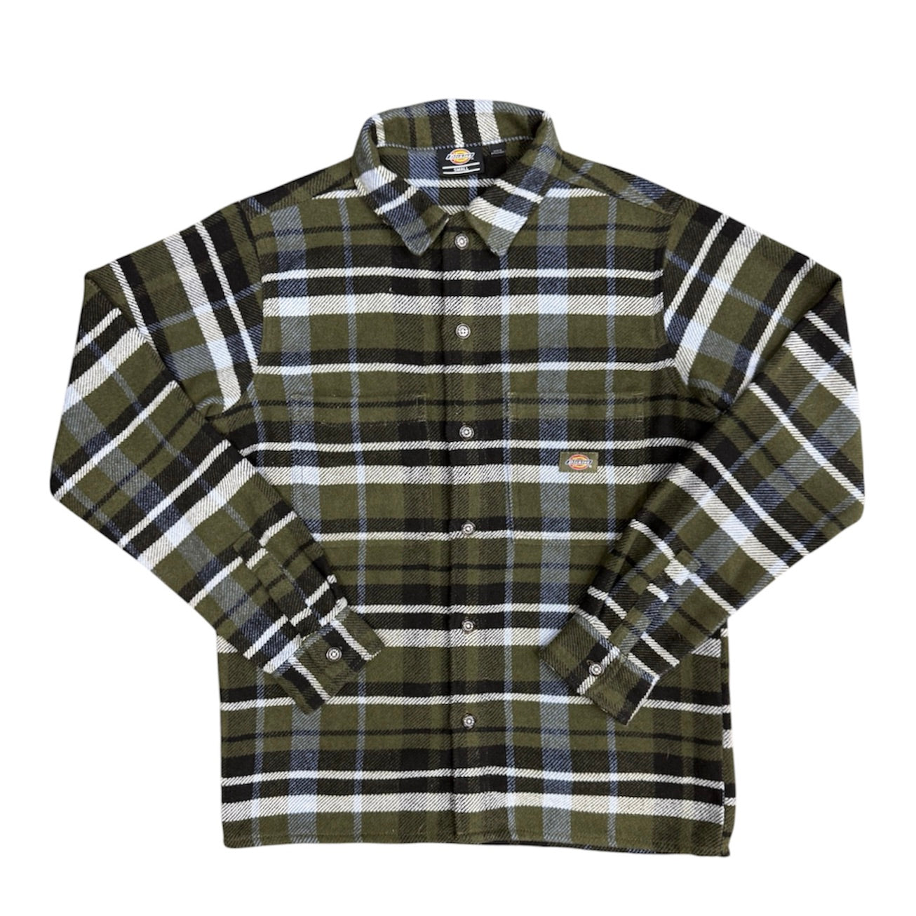 Dickies Green Blue Flannel Overshirt
