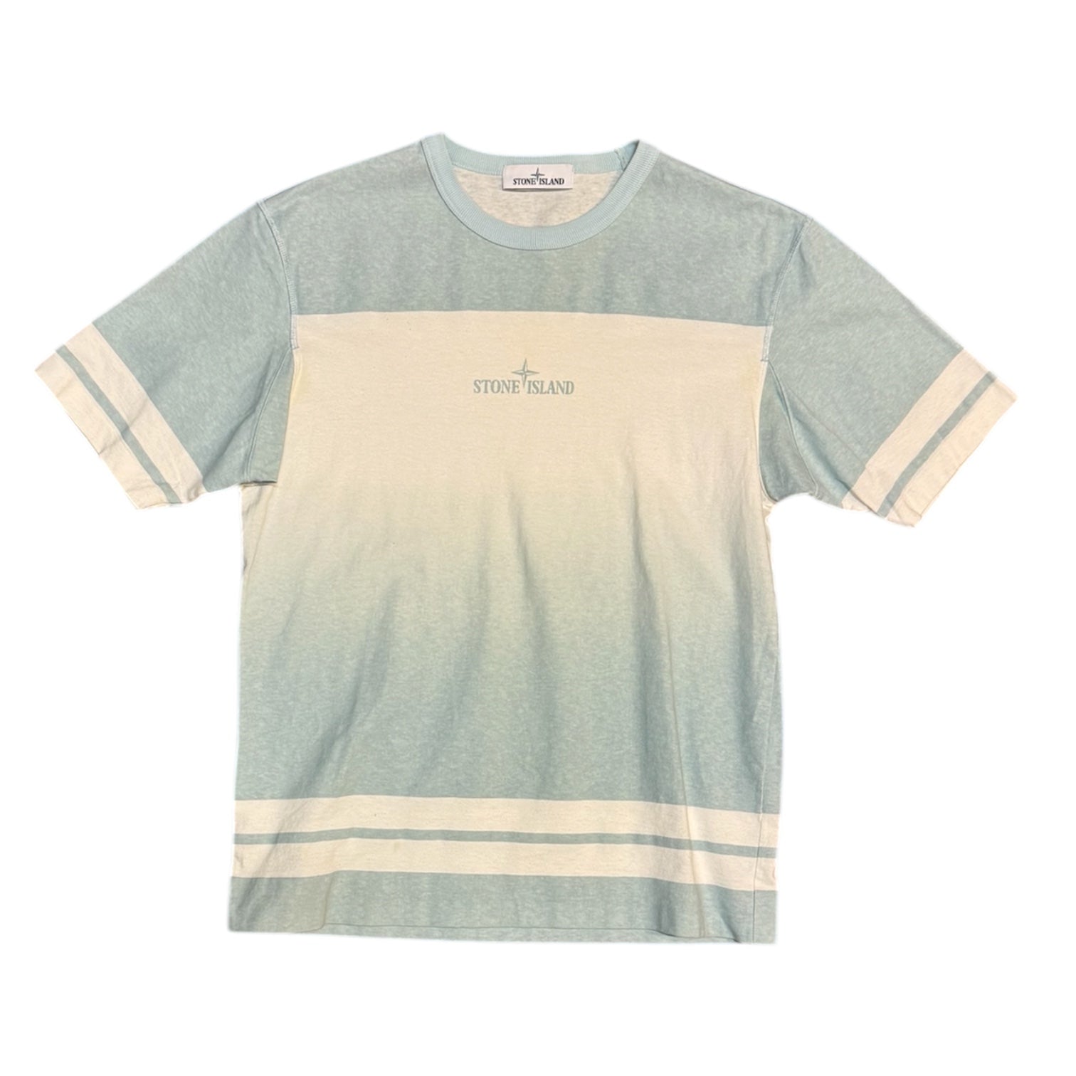 Stone Island SS21 Shaded Print Blue Tshirt