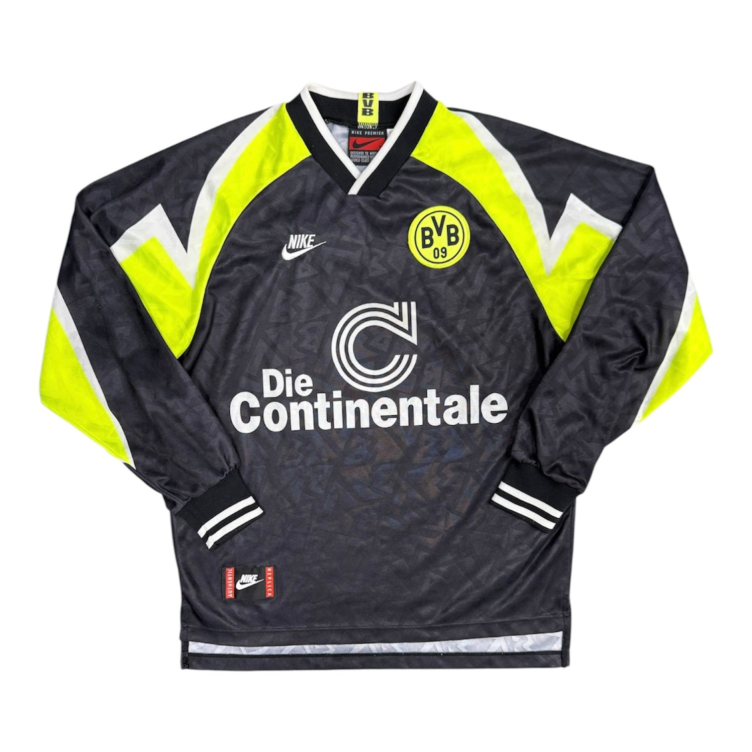 Vintage Nike Borussia Dortmund 1995/1996 Goal Keeper Jersey
