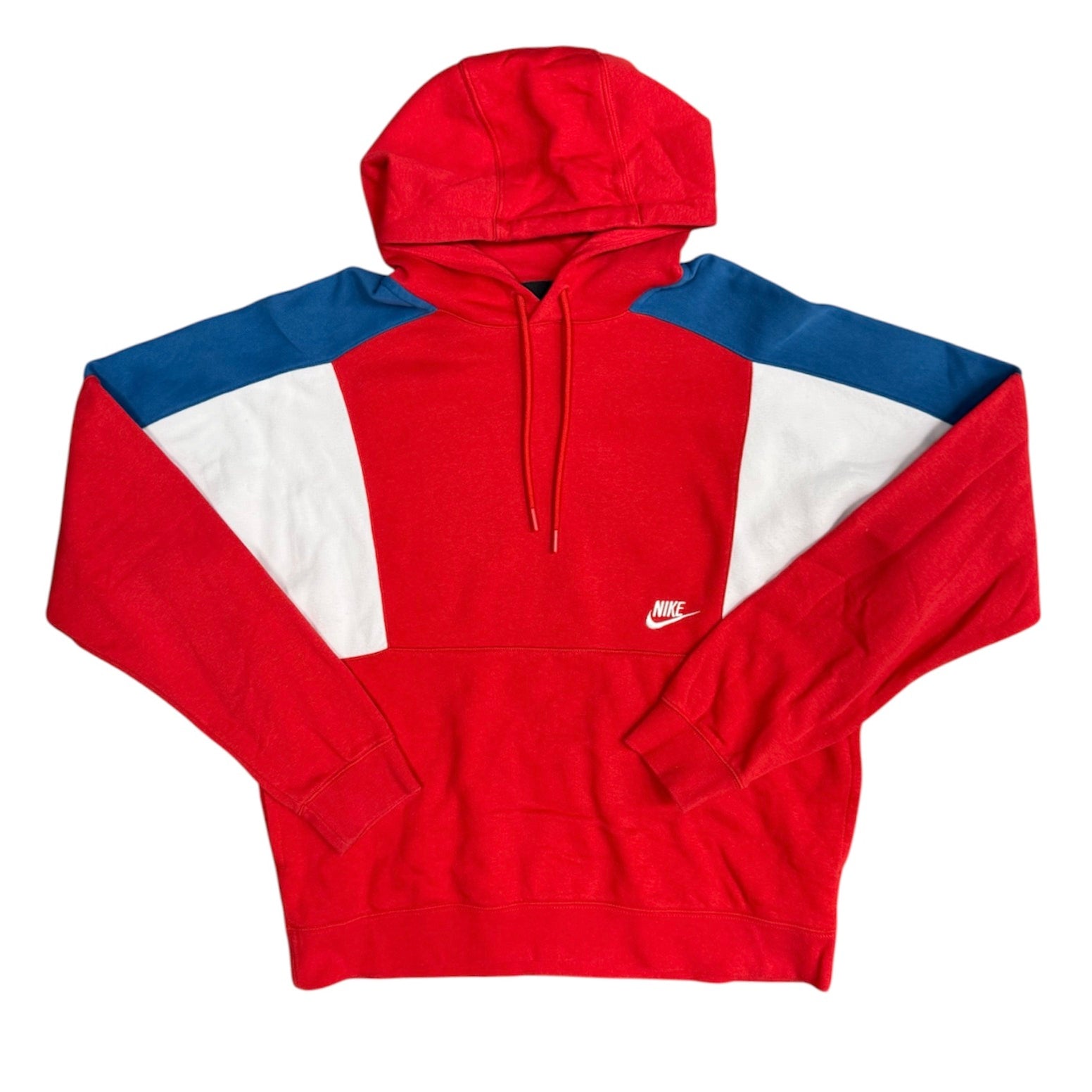Nike sportswear Red Blue Pullover Hoodie