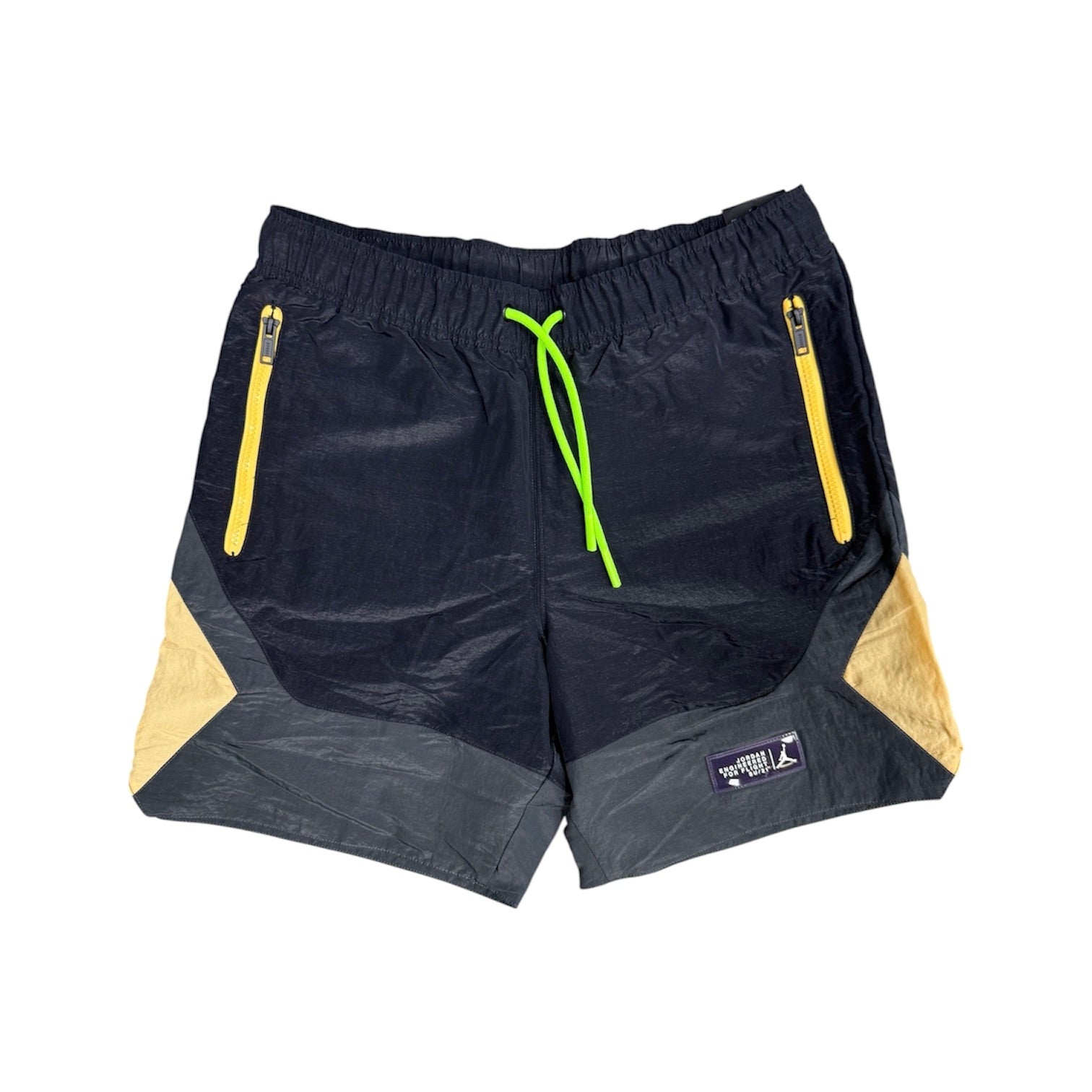 Jordan 23 Engineered Standard Fit Black Yellow Shorts