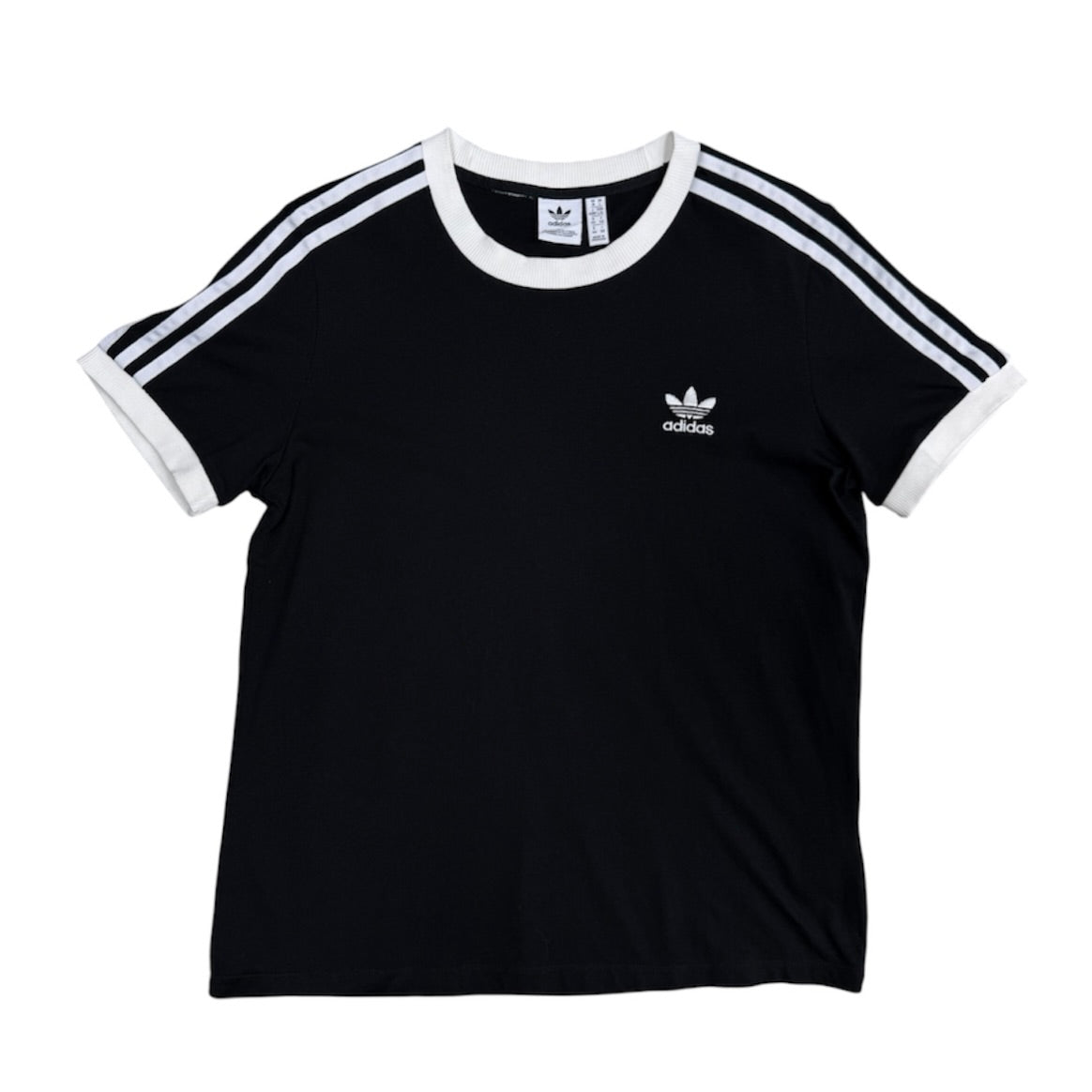 Adidas 3-Stripe Black Tshirt (W)