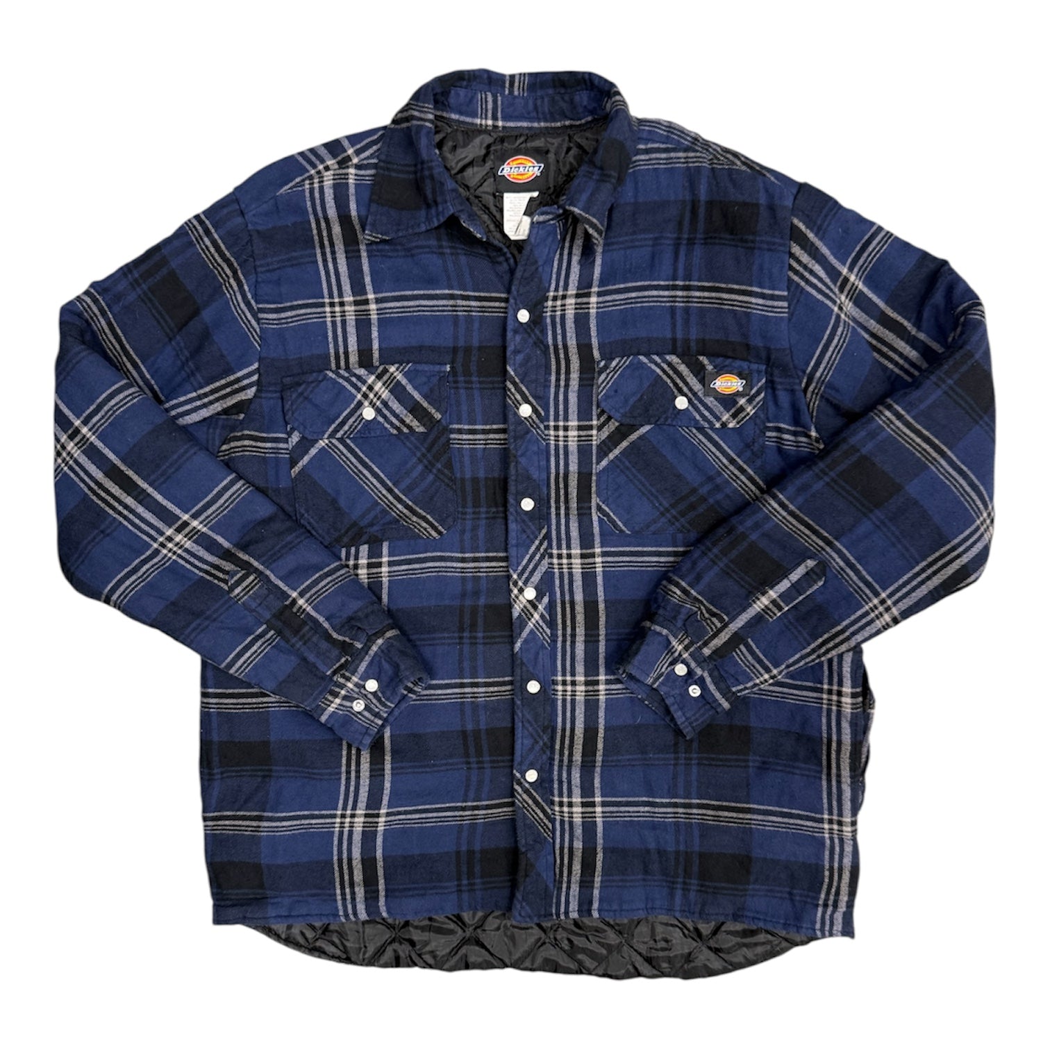 Dickies Blue Flannel Padded Overshirt