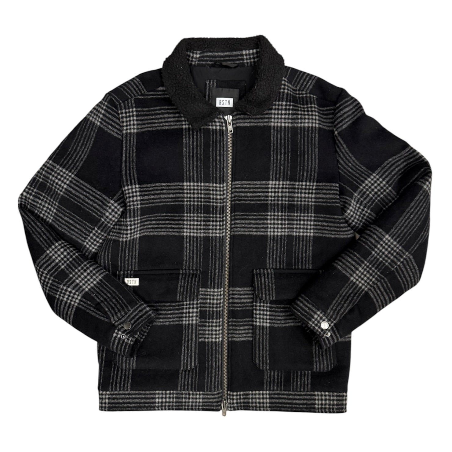 BSTN Black Grey Wool Jacket