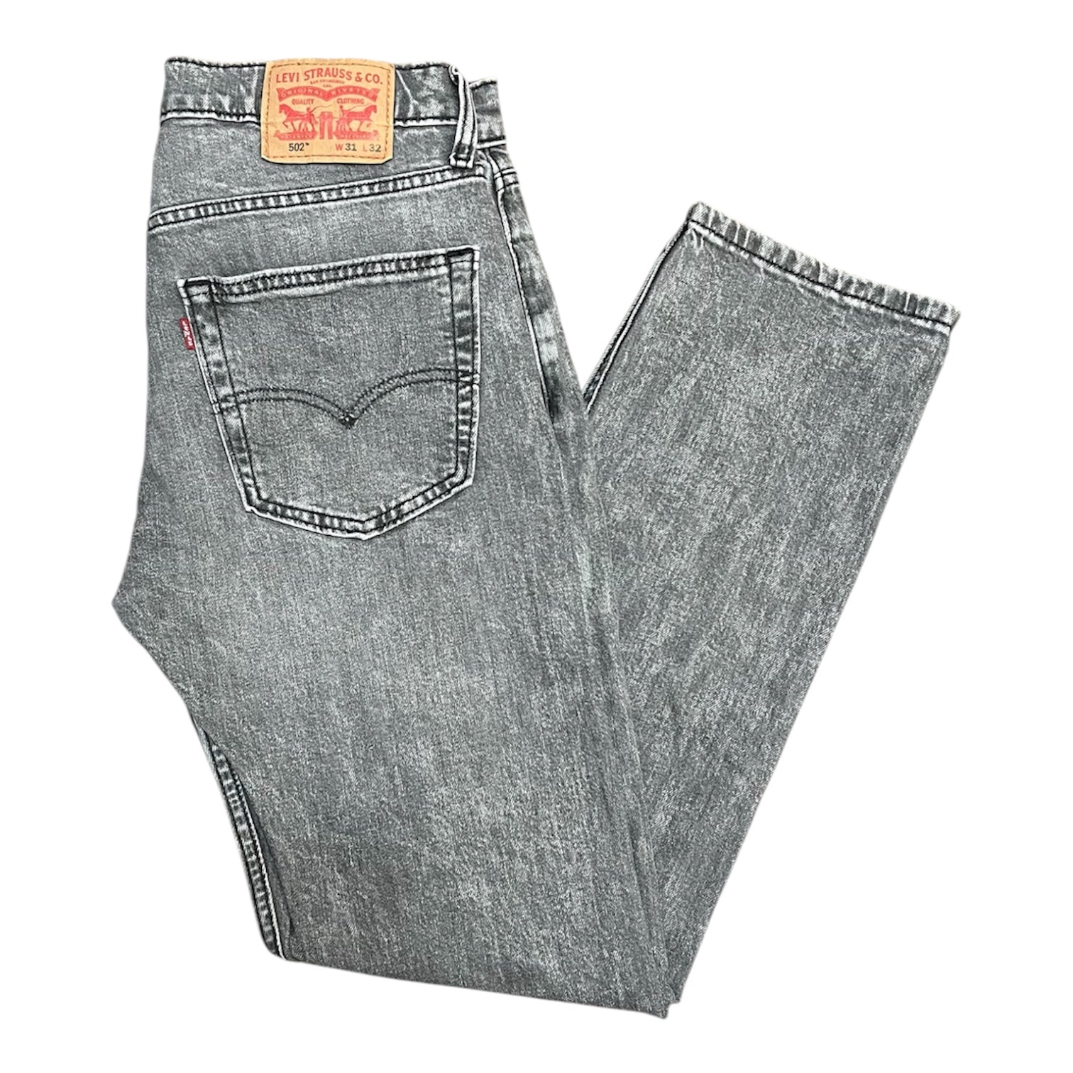 Levi's Premium 502 Taper Washed Grey Jeans