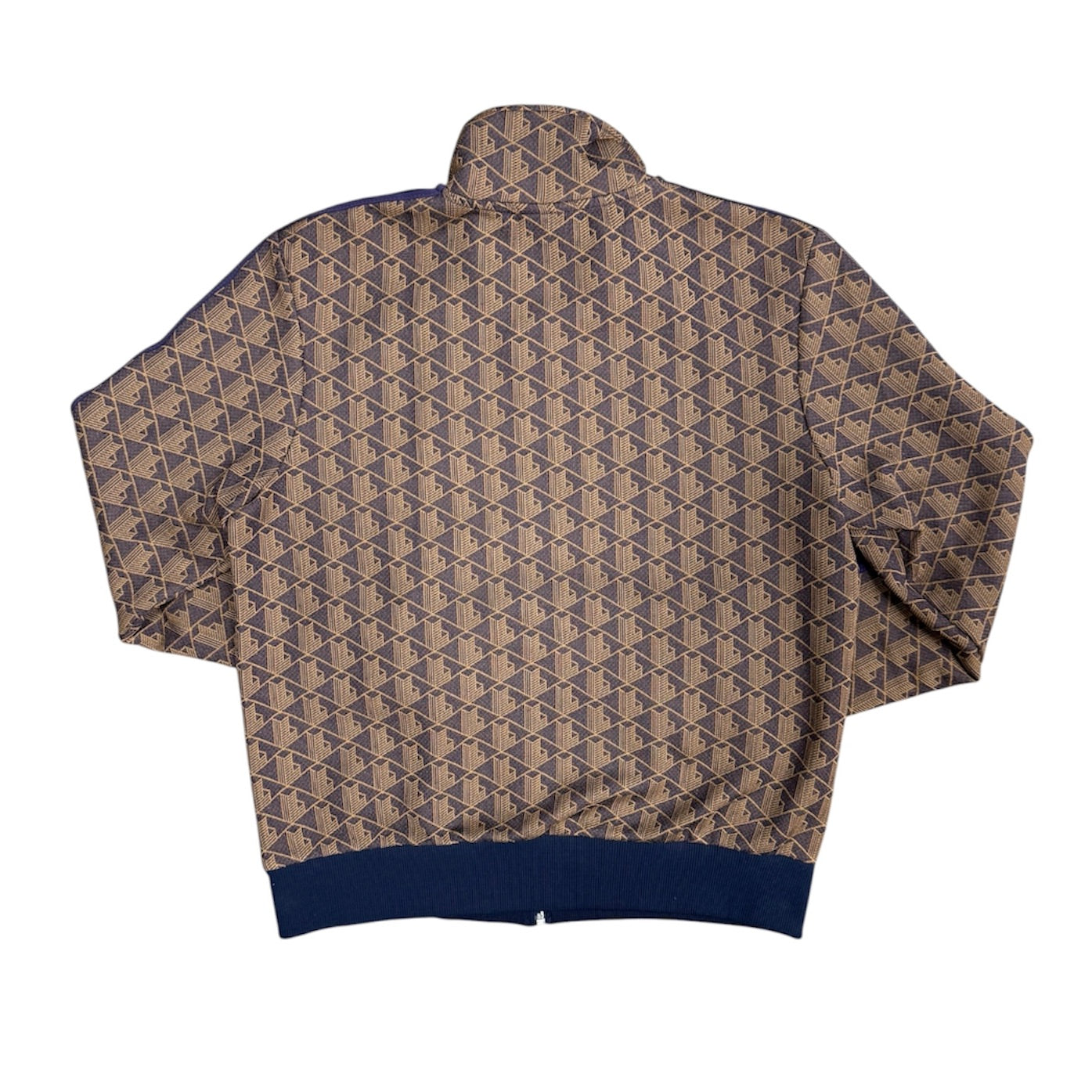 Lacoste Jacquard Purple Brown Track Top