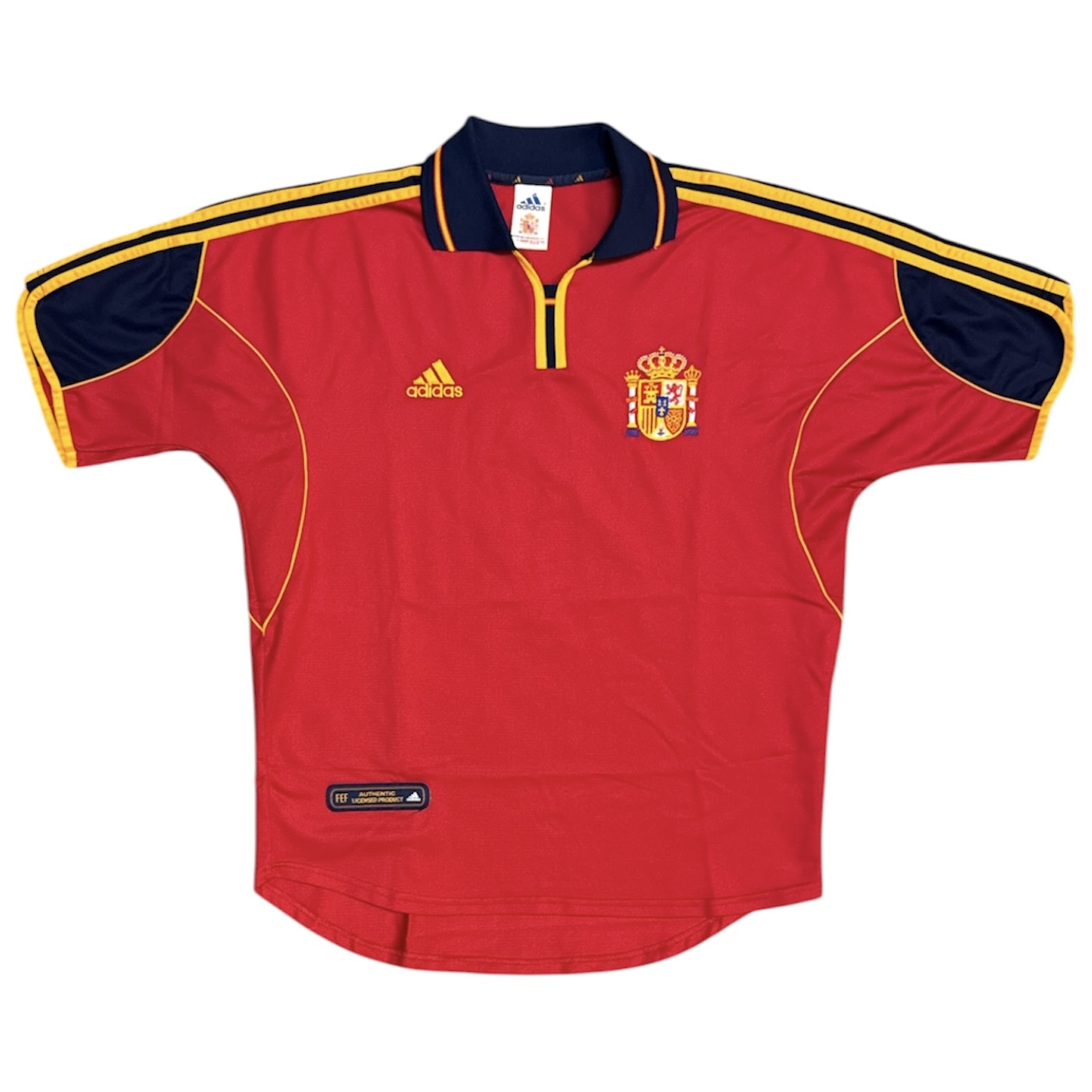 Vintage Adidas Spain 1999/2002 Home Football Jersey