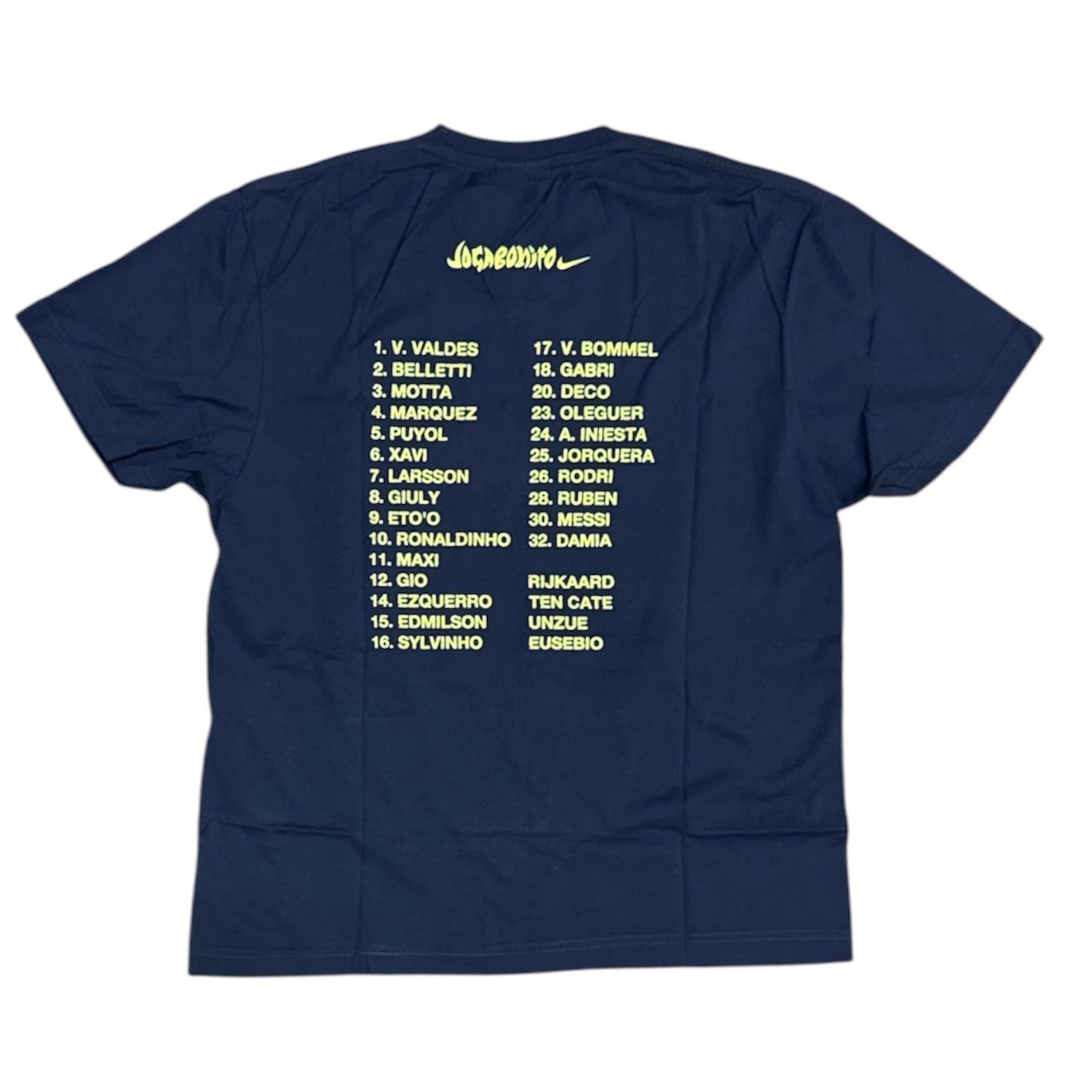 Vintage Nike FC Barcelona 2005/2006 Champions Navy Tshirt