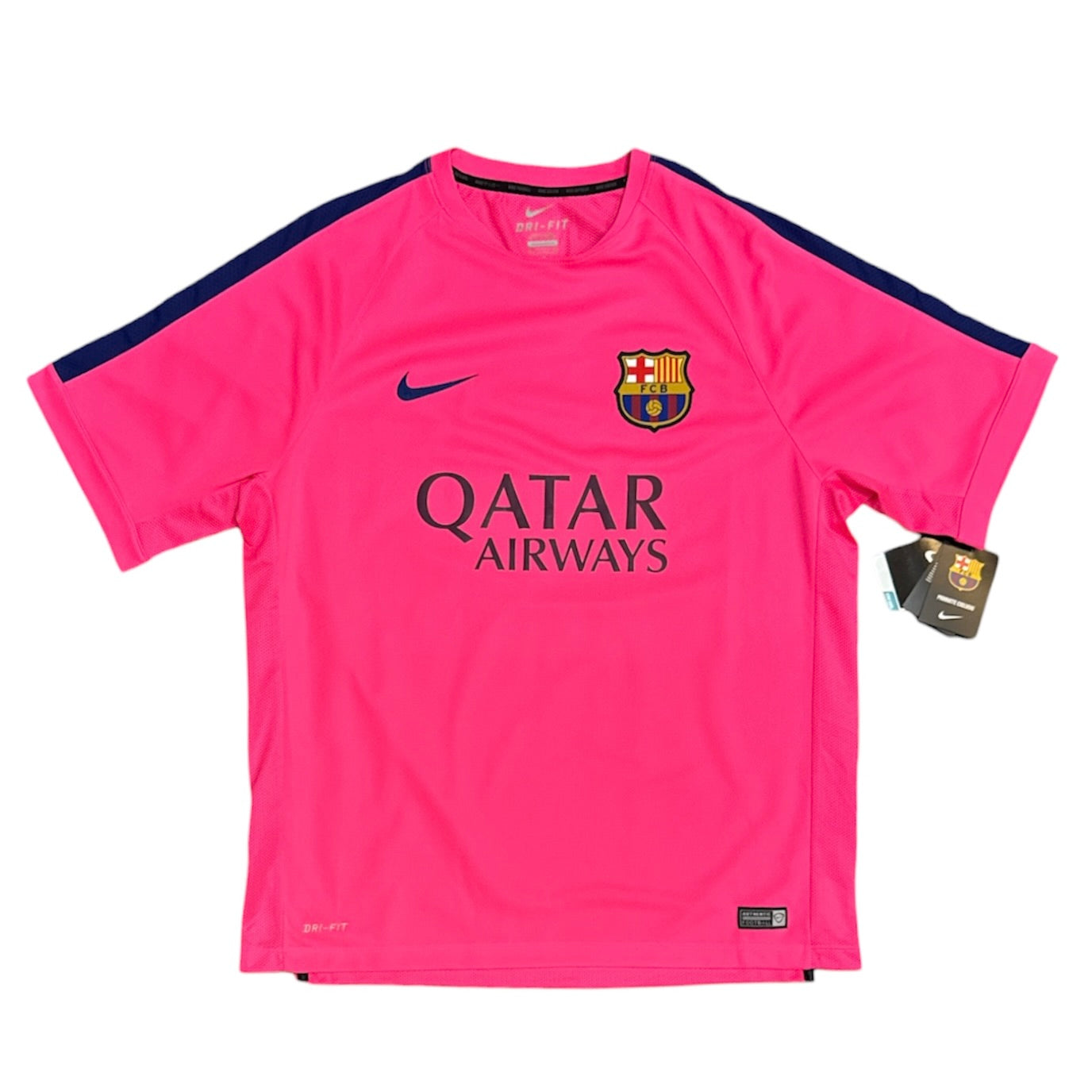 Nike FC Barcelona 2014/2015 Training Pink Football Jersey