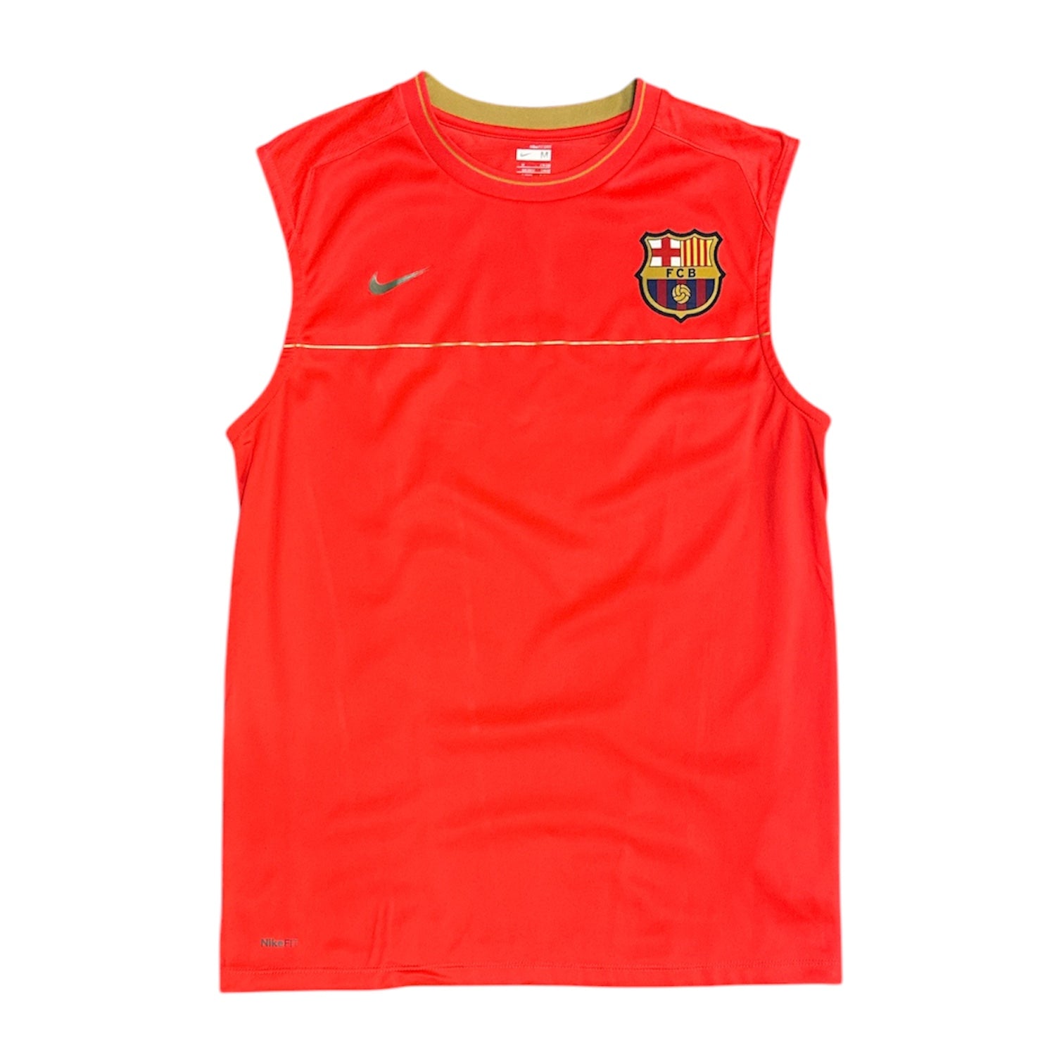 Nike FC Barcelona 2008/2009 Orange Gold Training Vest
